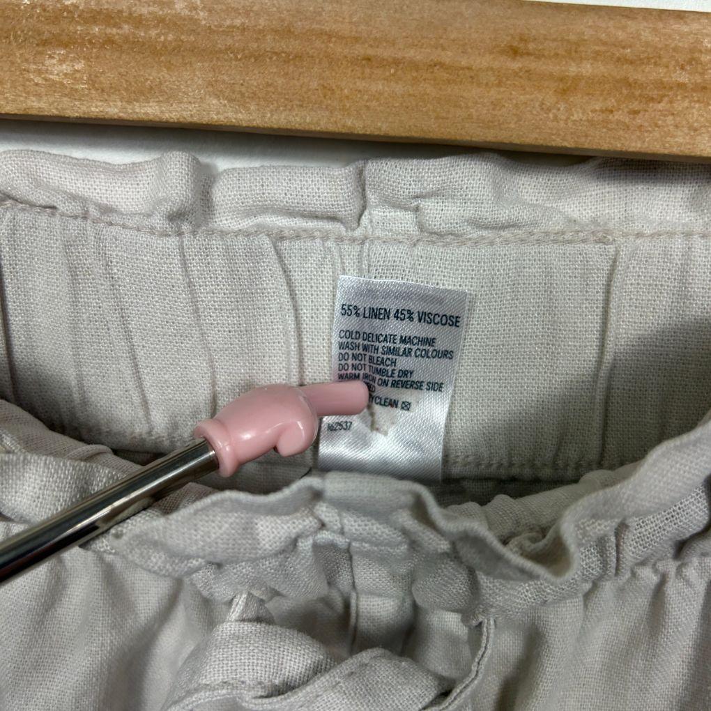 Anko Cream Linen Pants - Size 16
