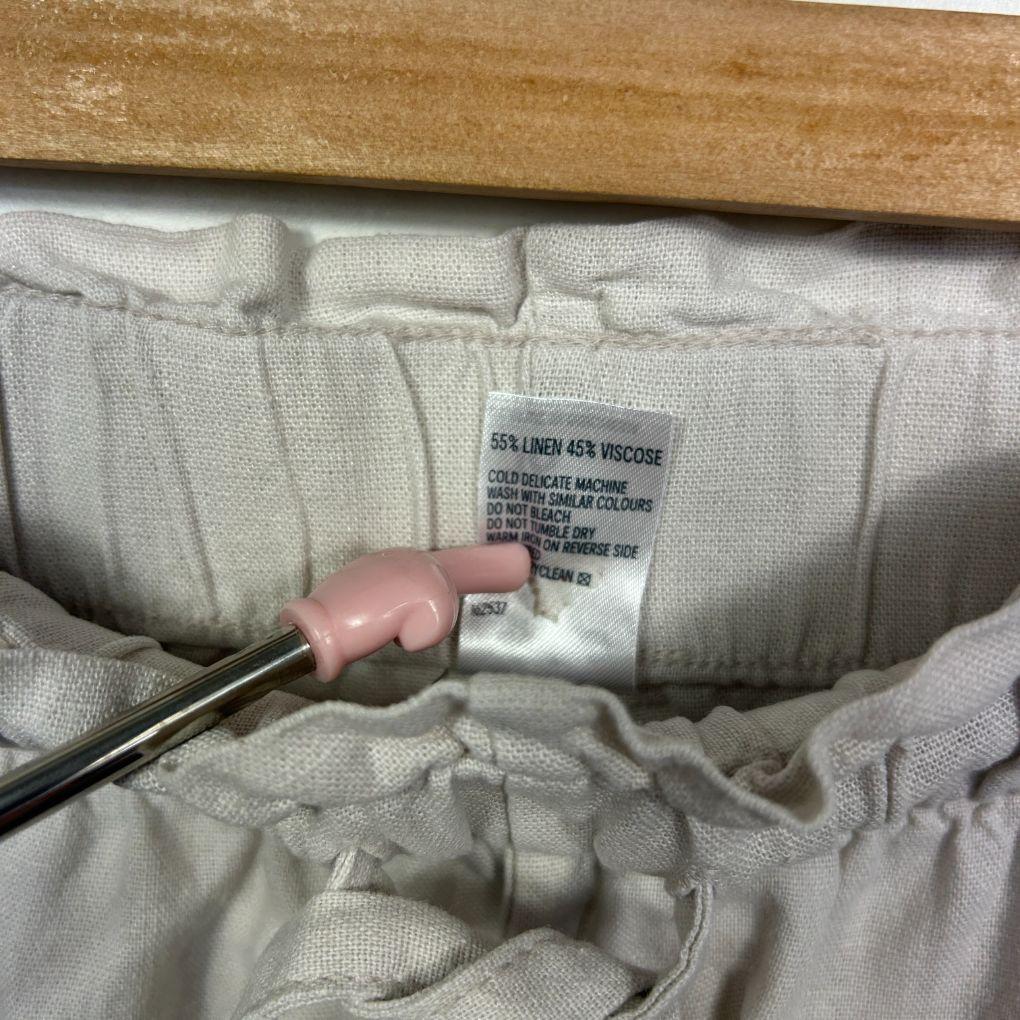 Anko Cream Linen Pants - Size 16