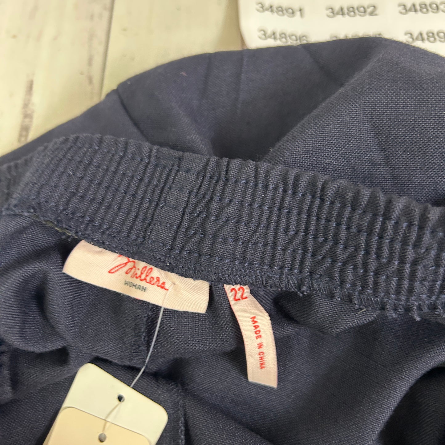 Millers Navy Blue Smart Pants - Size 22