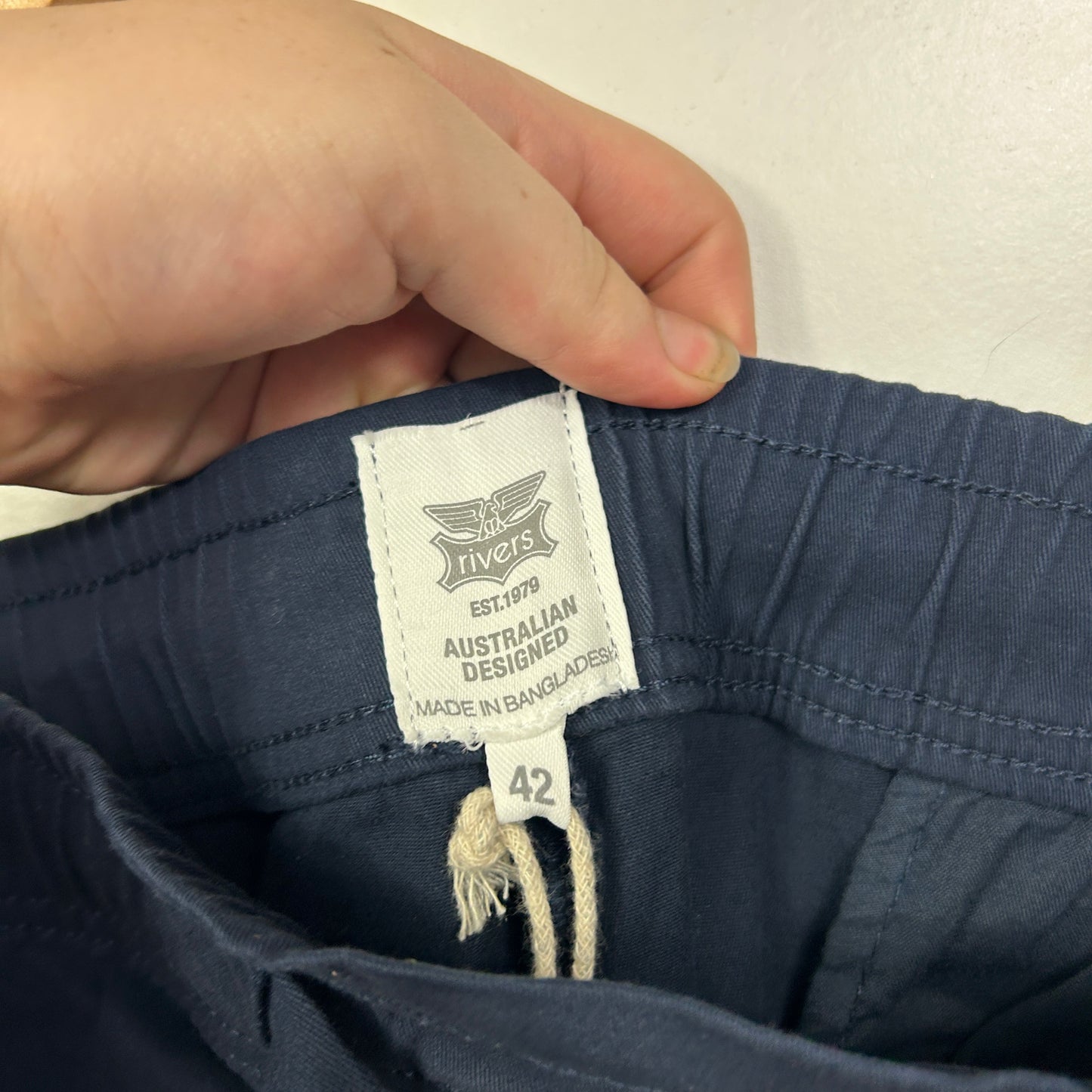 Rivers Dark Navy Blue Pants - Size 42