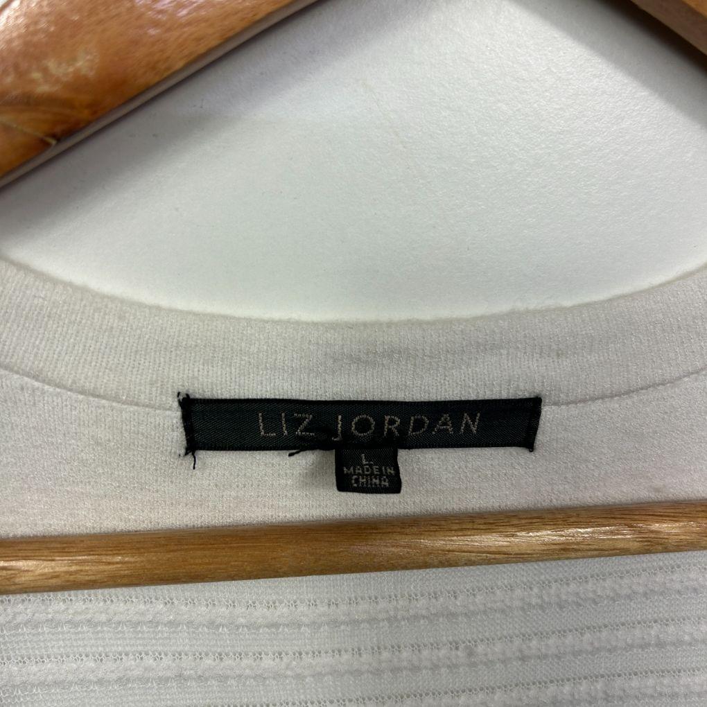 Liz Jordan White Knit Cardigan - Size L