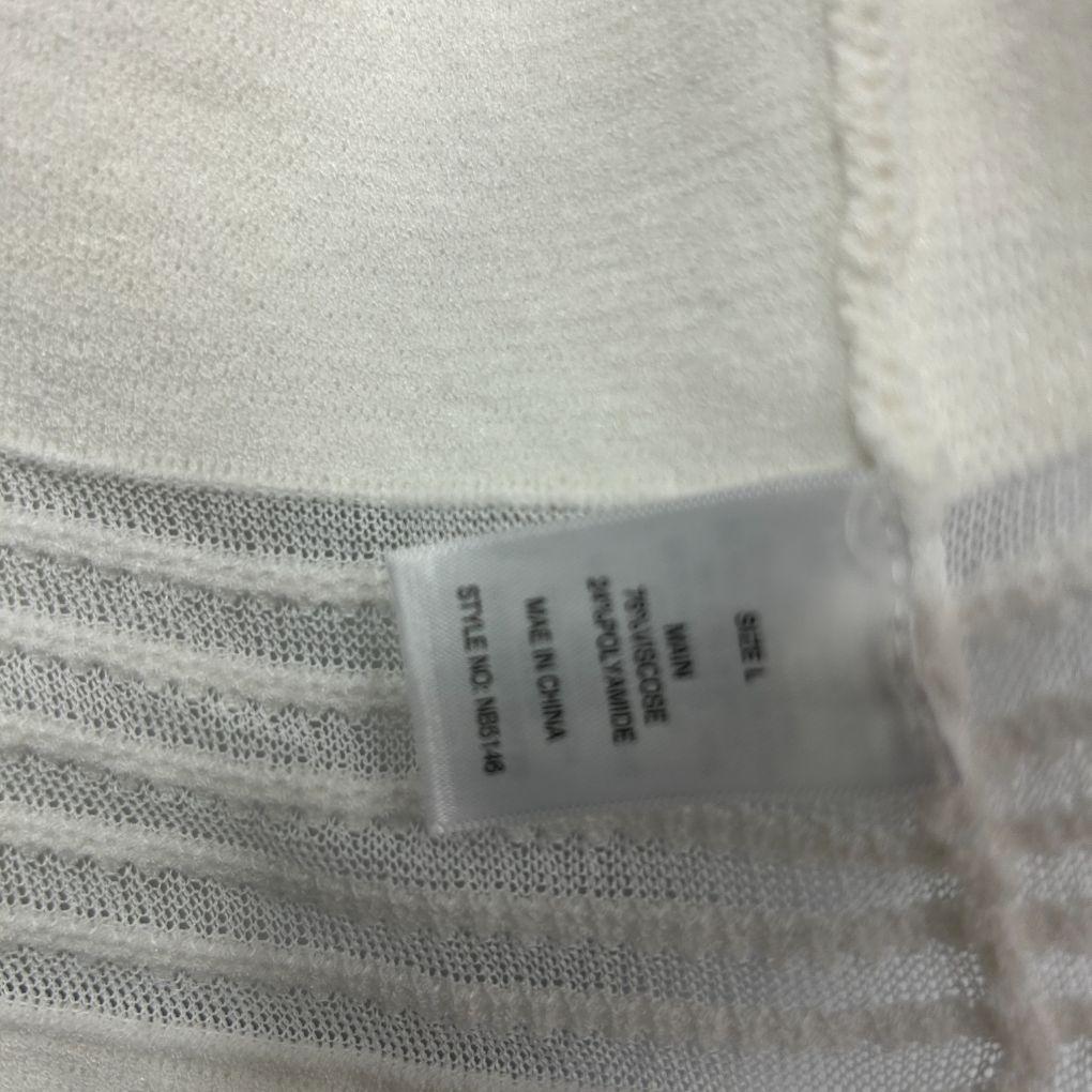 Liz Jordan White Knit Cardigan - Size L