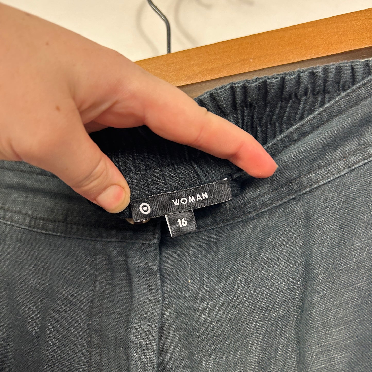 Target Black Cargo Midi Skirt - Size 16