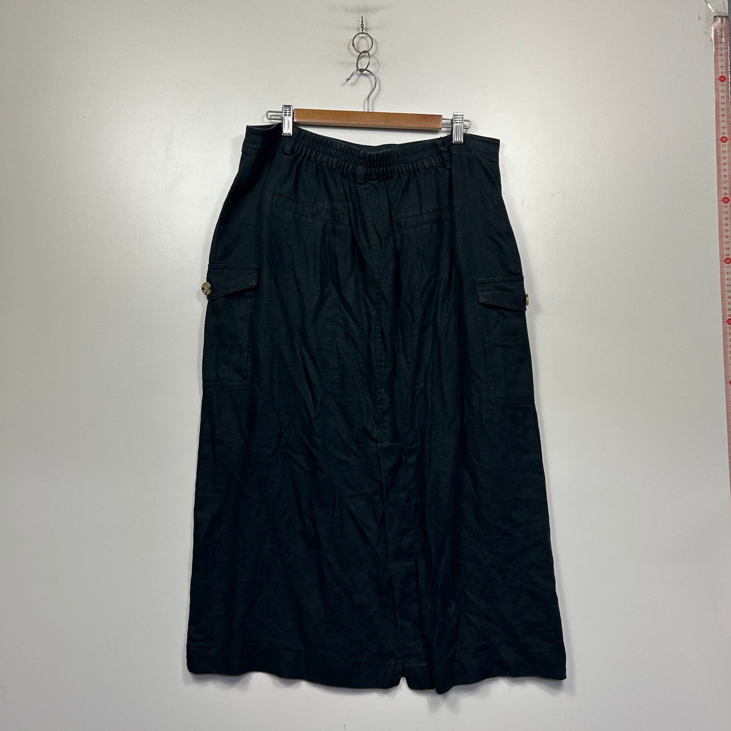 Target Black Cargo Midi Skirt - Size 16