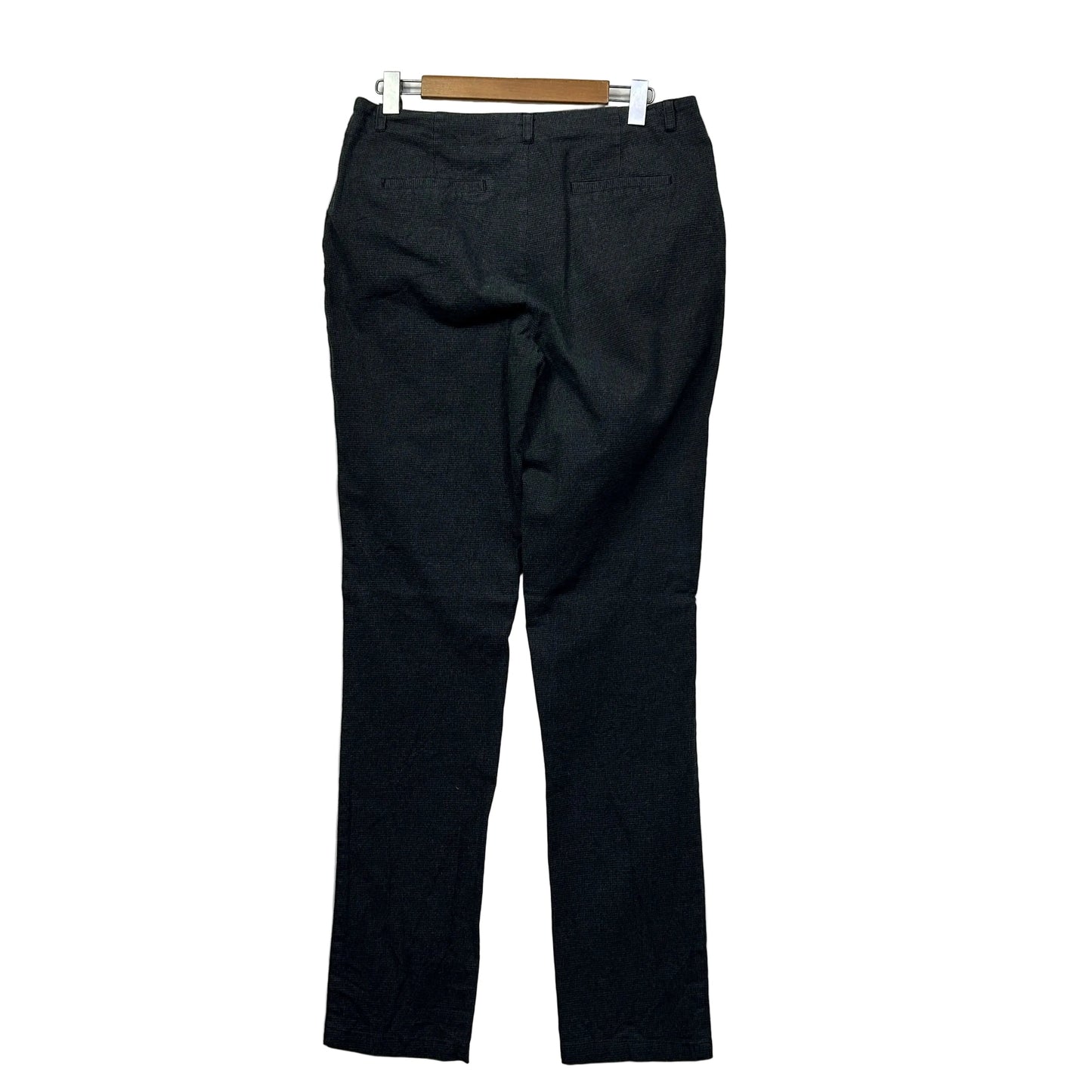 Vintage Long Tall Sally Charcoal Grey Textured Pants - Size 14