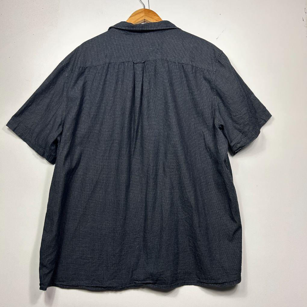 Mr Big Charcoal Cotton Short Sleeve Shirt - Size 4XL