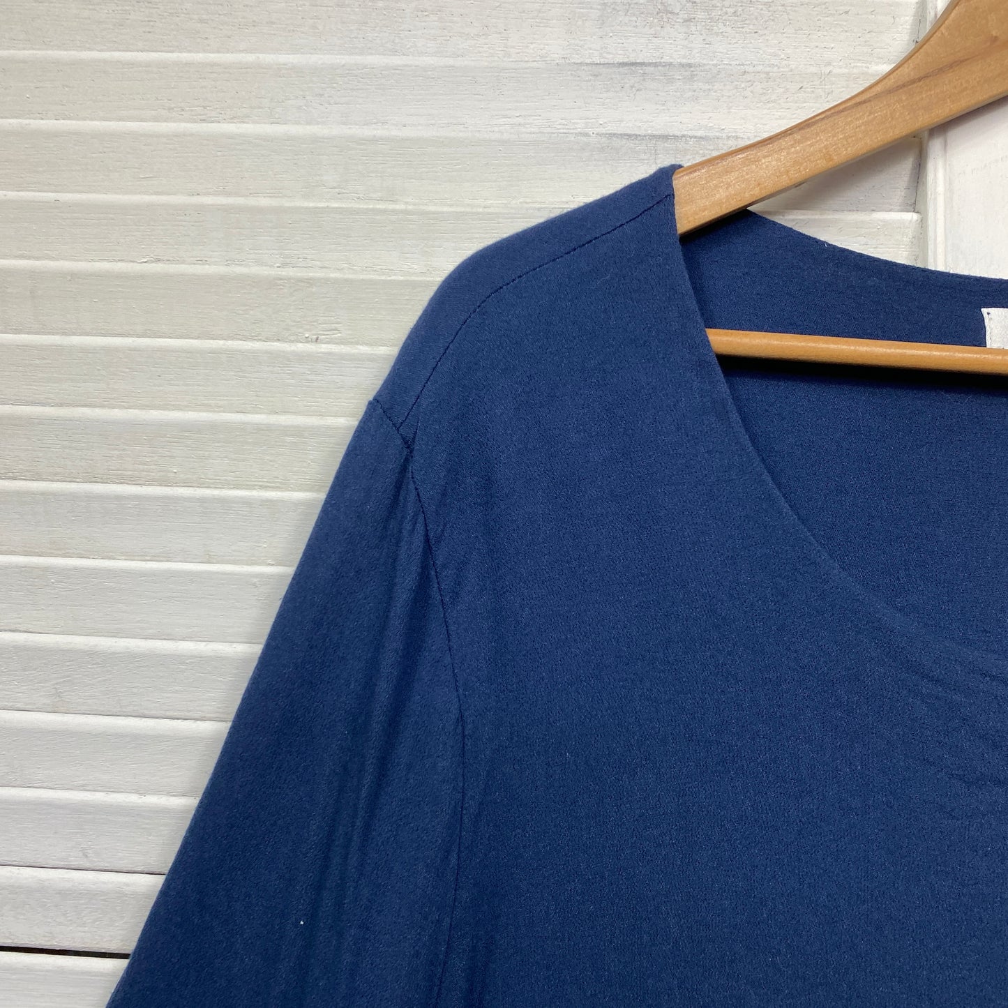 Threadz Top Size XXXL Blue Long Sleeve Viscose