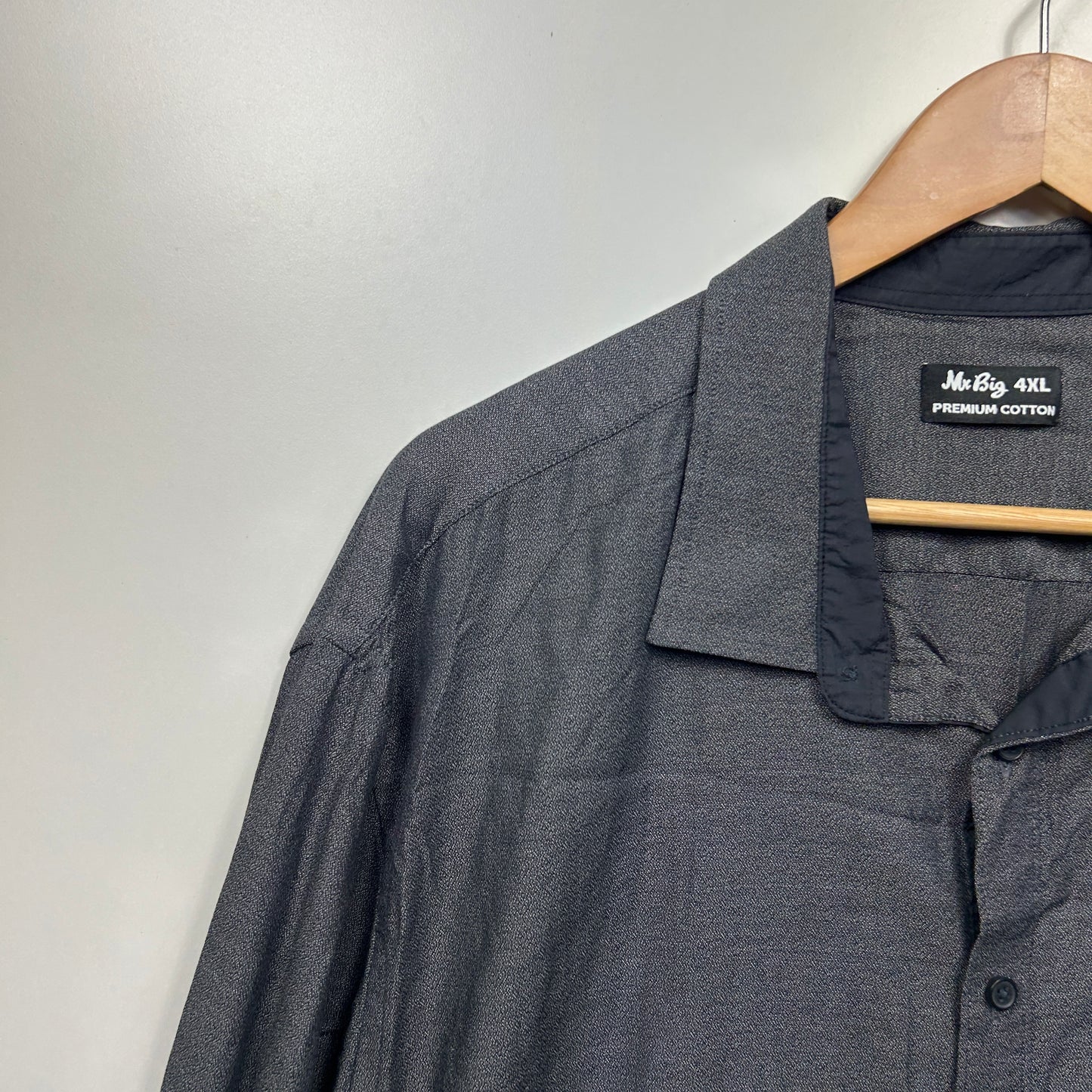 Mr Big Shirt Size 4XL Grey Long Sleeve