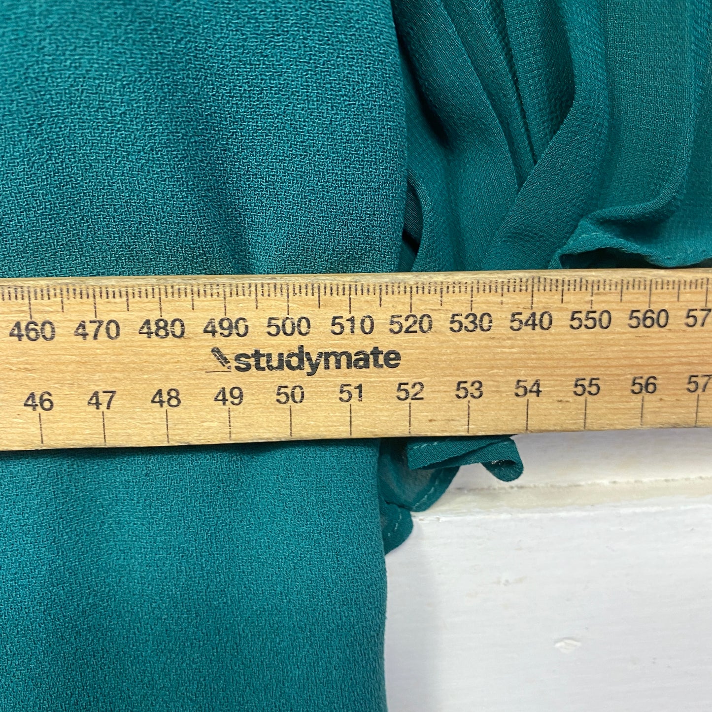 Review Dress Size 16 Emerald Green Pleated Sleeve Cocktail