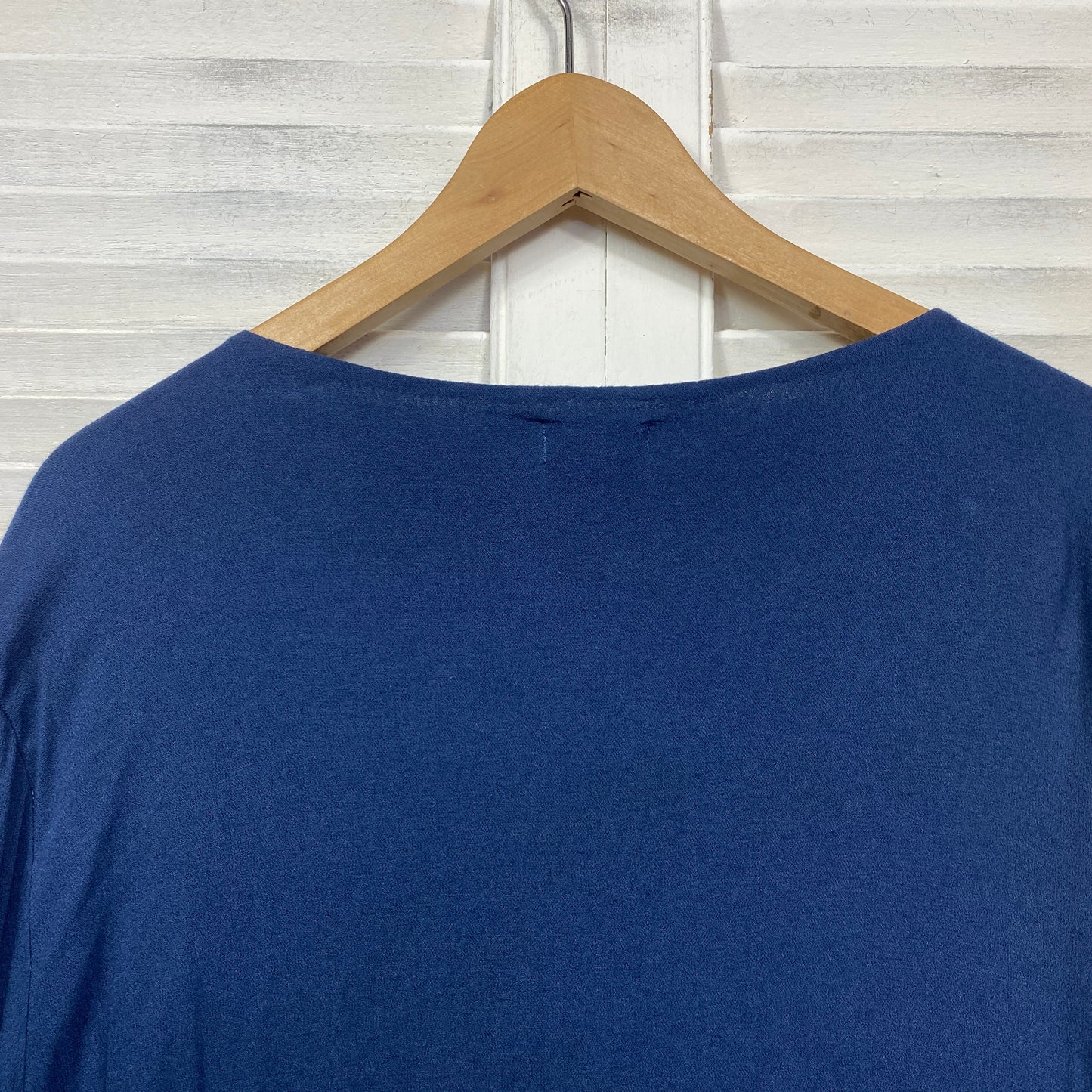 Threadz Top Size XXXL Blue Long Sleeve Viscose