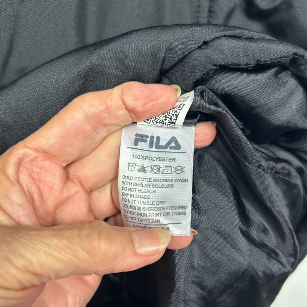 Fila Black Puffer Unisex Vest - Size L