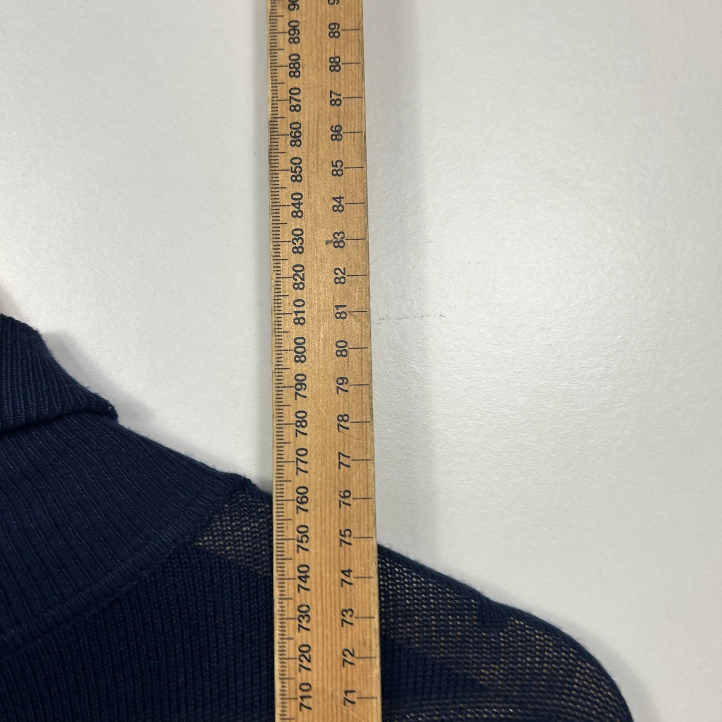 Millers Navy Blue Ribbed Turtleneck Jumper - Size XXL