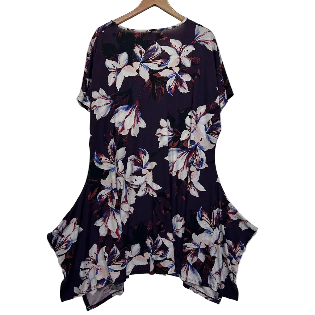 Taking Shape Purple Dress - Size 22/XL