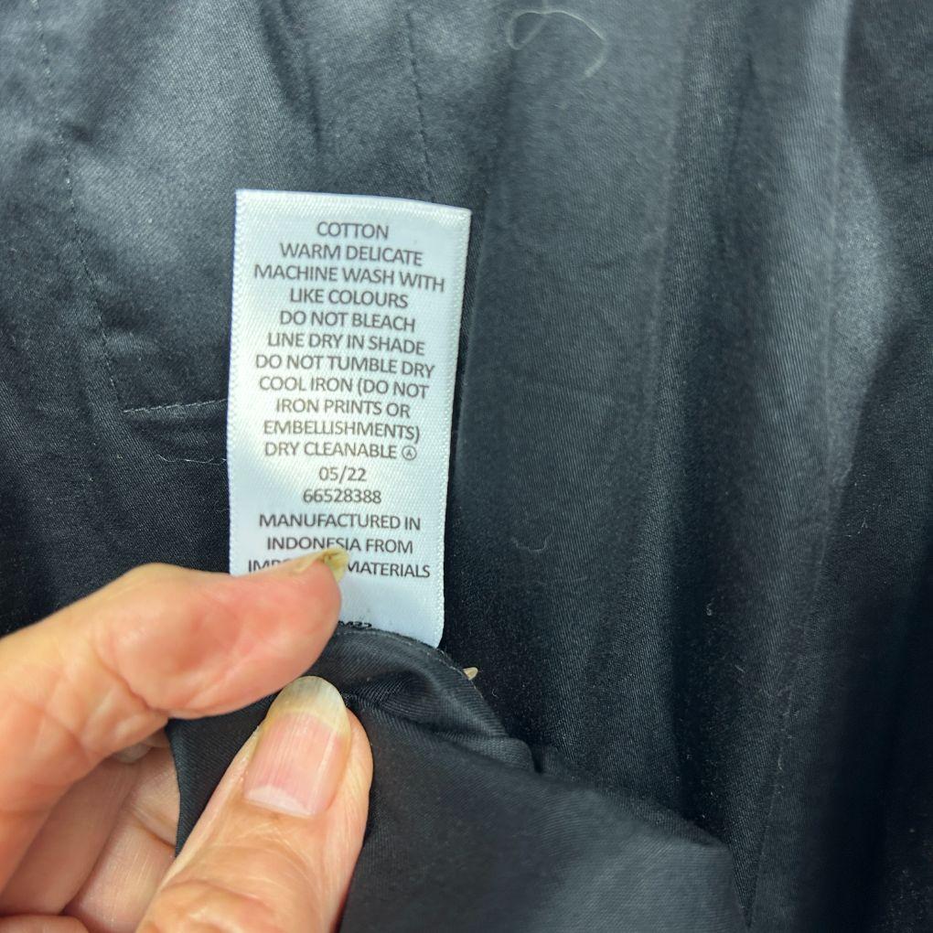 Lily Loves Black Cotton Dress - Size 16