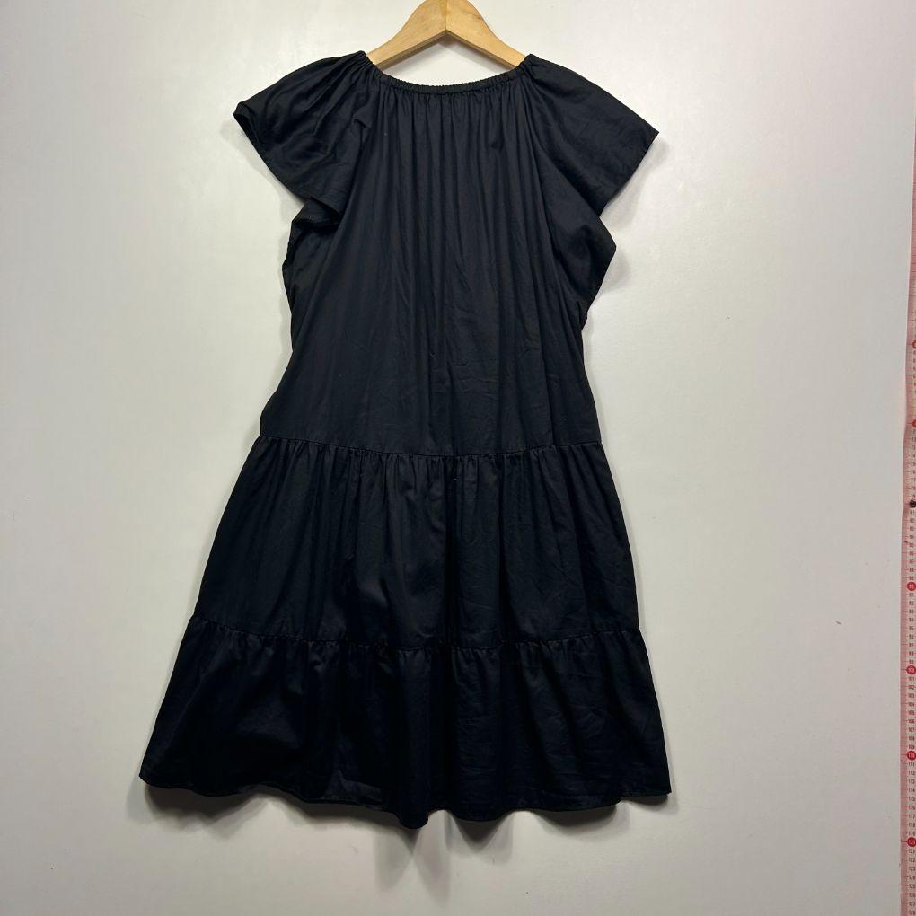 Lily Loves Black Cotton Dress - Size 16