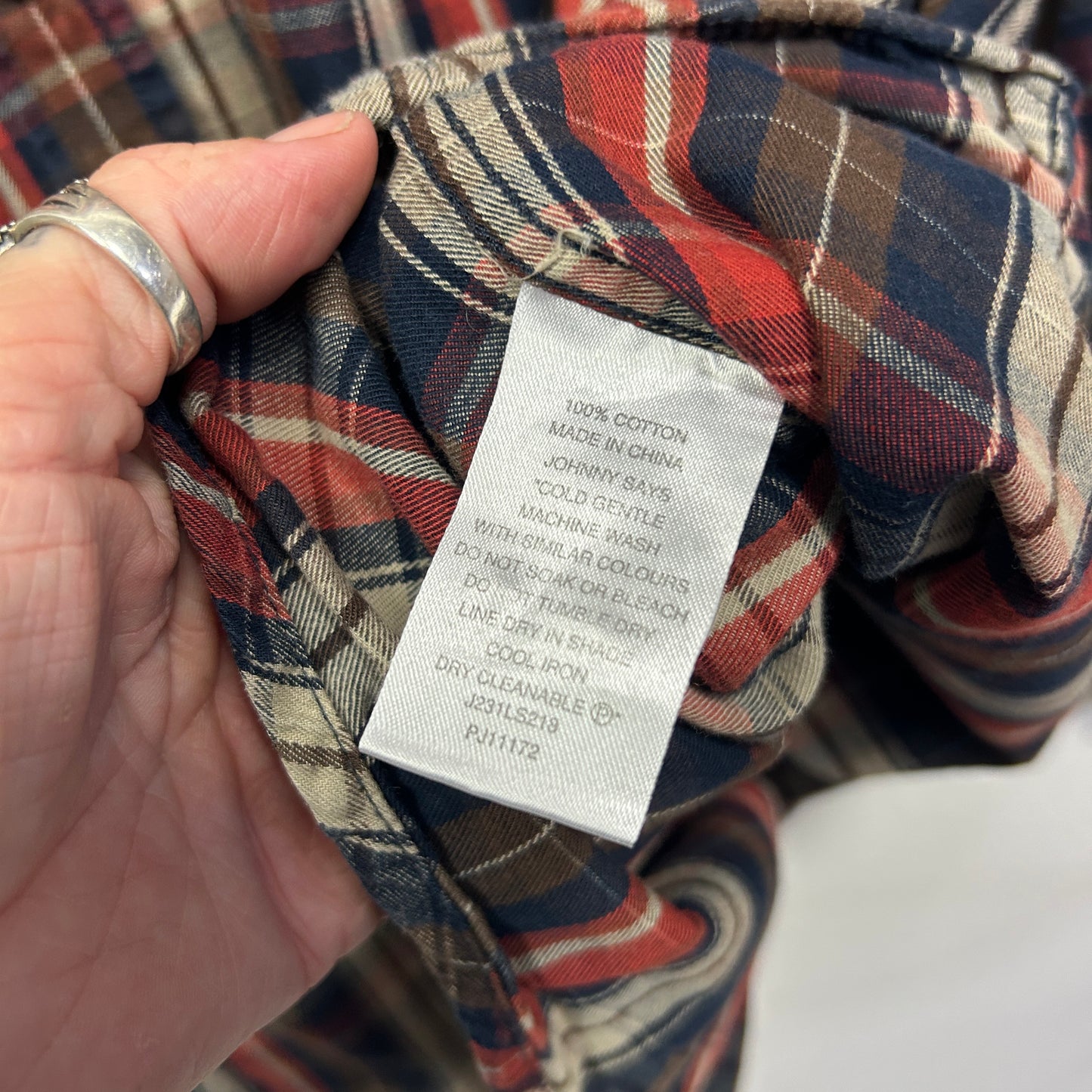 Johnny Bigg Shirt Size 5XL Long Sleeve Check