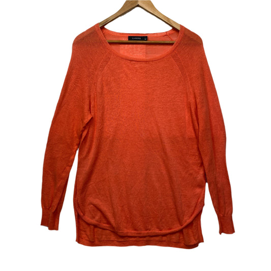 Glassons Knit Top Size 14 Large Orange Lightweight