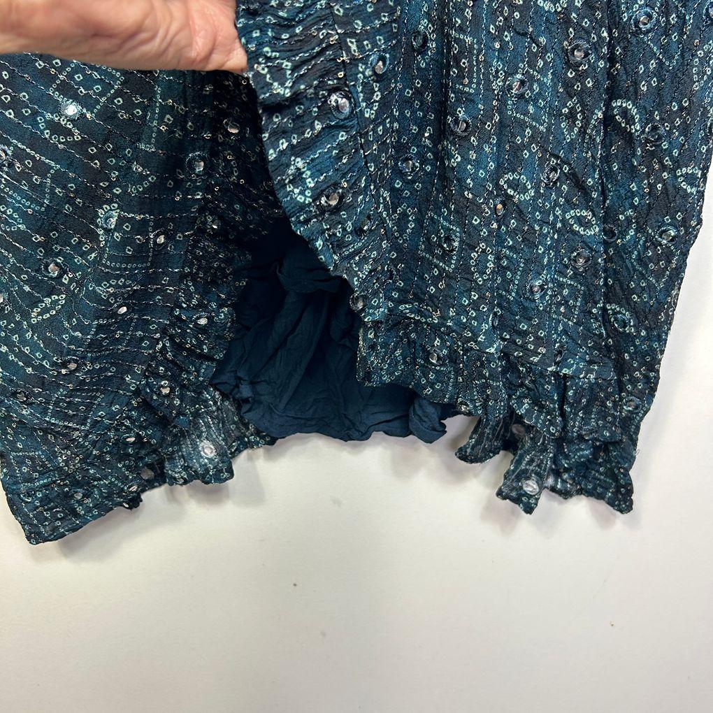 Virtuelle Teal Sequin Top - Size 24