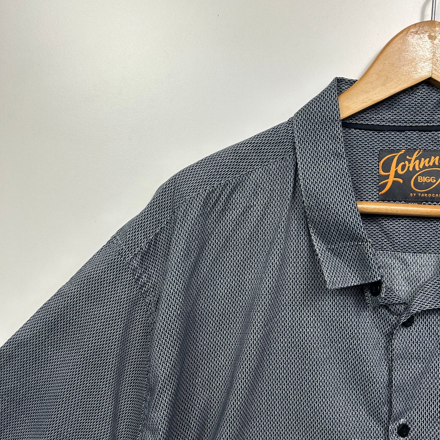 Johnny Bigg Shirt Size 5XL Grey Short Sleeve