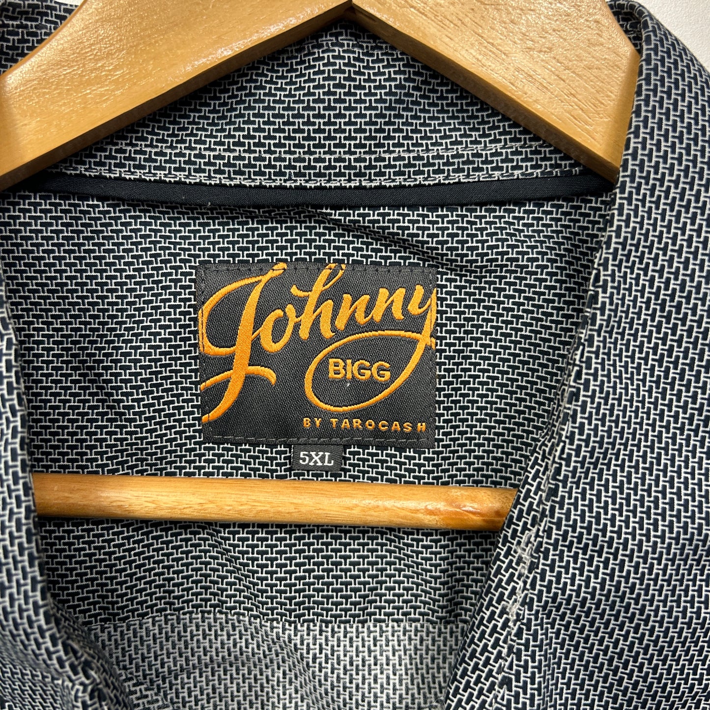 Johnny Bigg Shirt Size 5XL Grey Short Sleeve