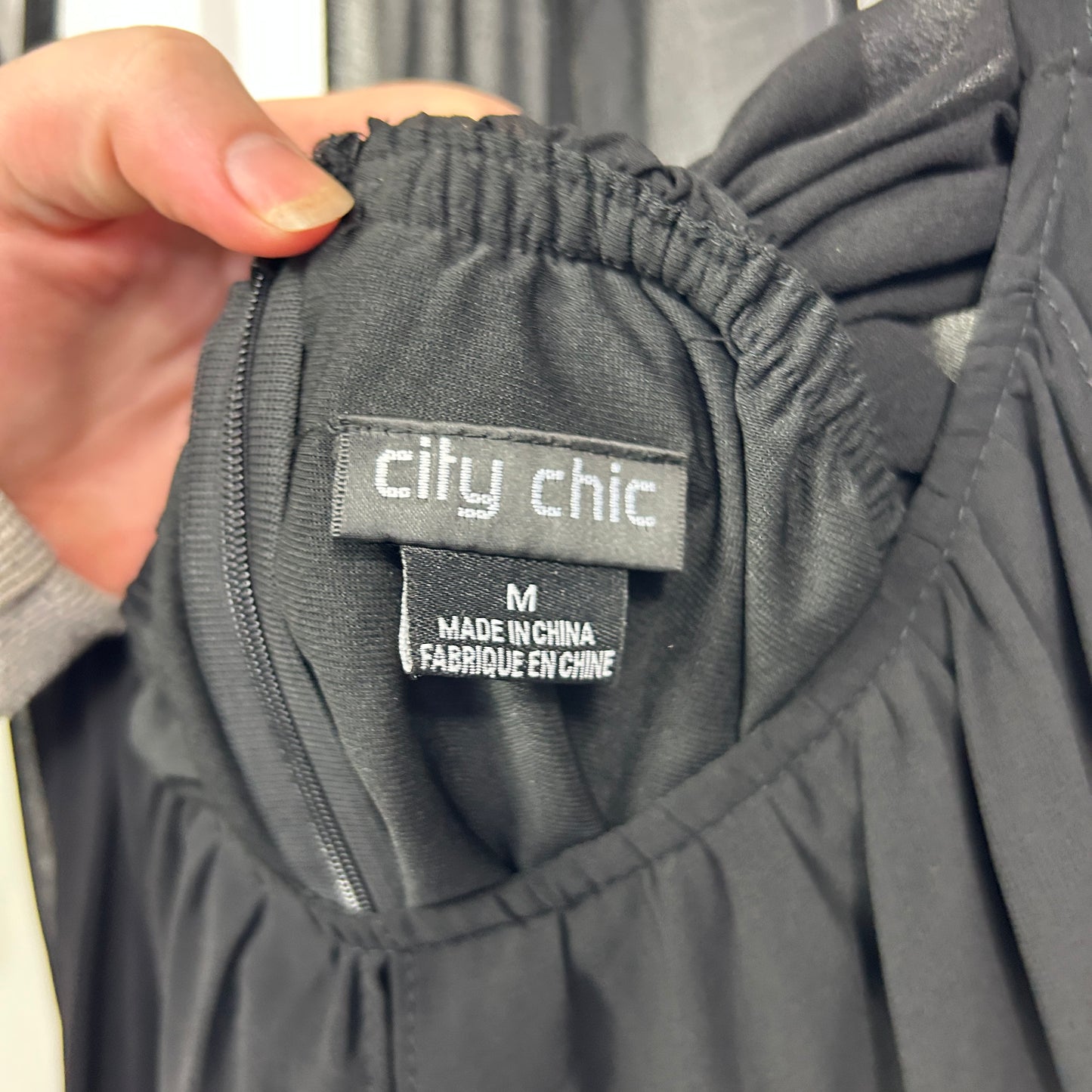 City Chic Black Maxi Cocktail Dress - Size 18/M