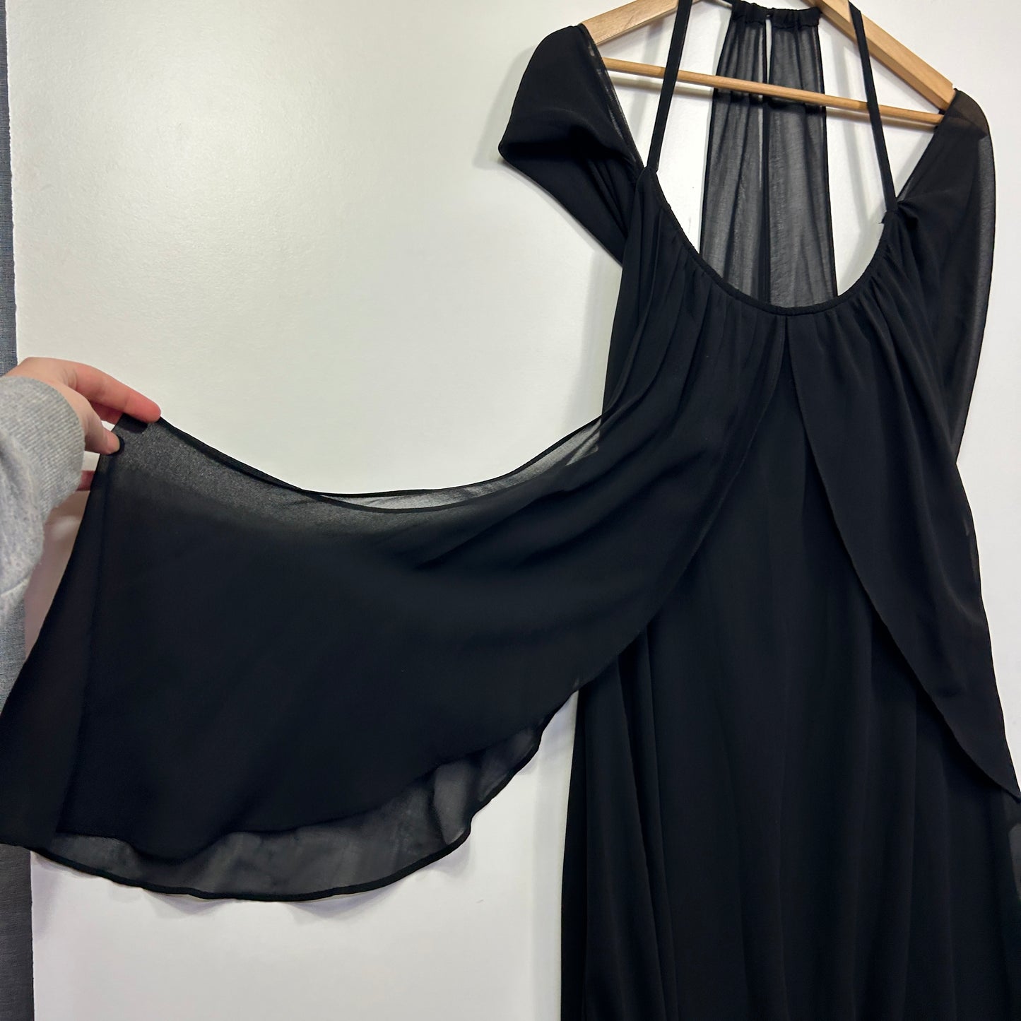 City Chic Black Maxi Cocktail Dress - Size 18/M