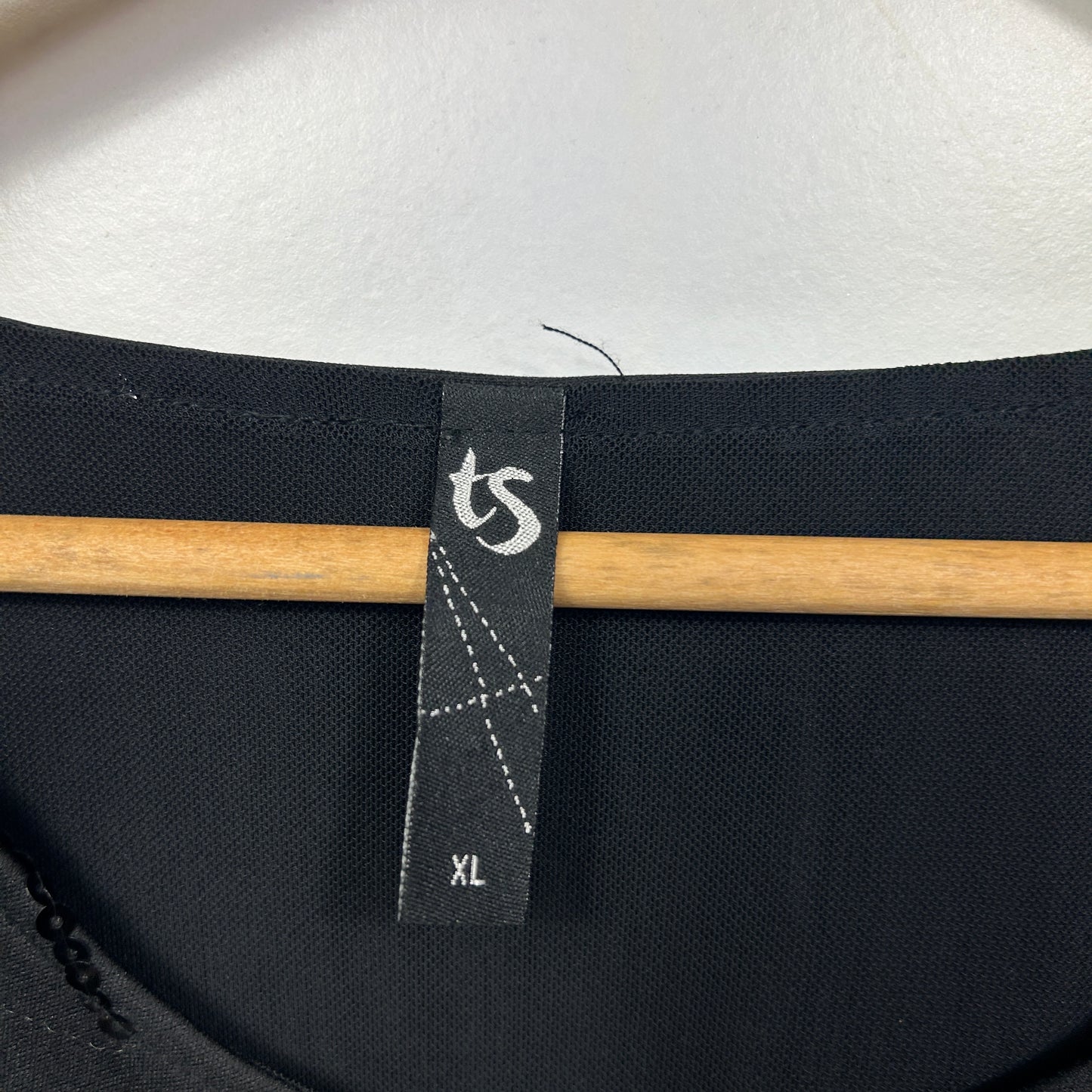 Taking Shape Black Sequin Embellished Top - Size 22/XL