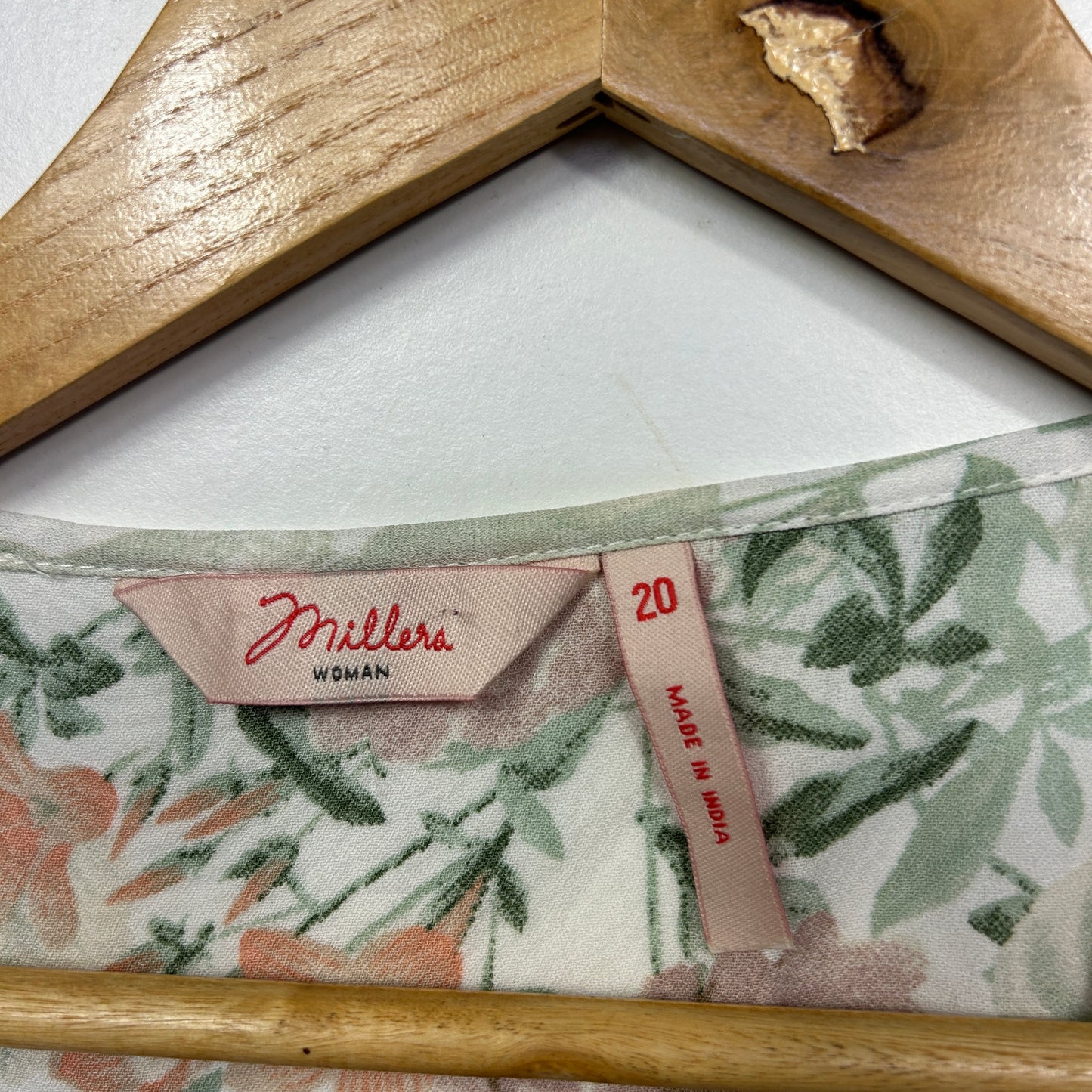 Millers Multicoloured Floral Long Sleeve Top  - Size 20