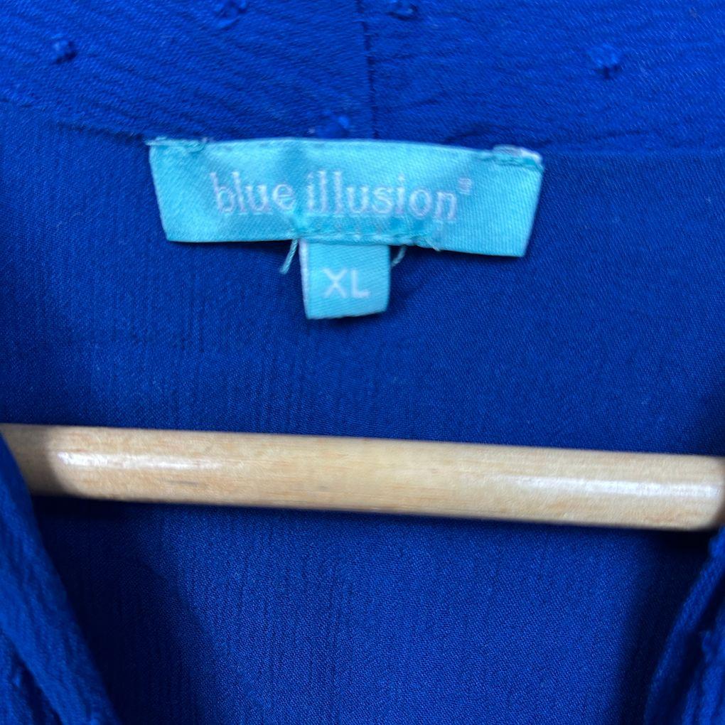 Blue Illusion Blue Top - Size XL
