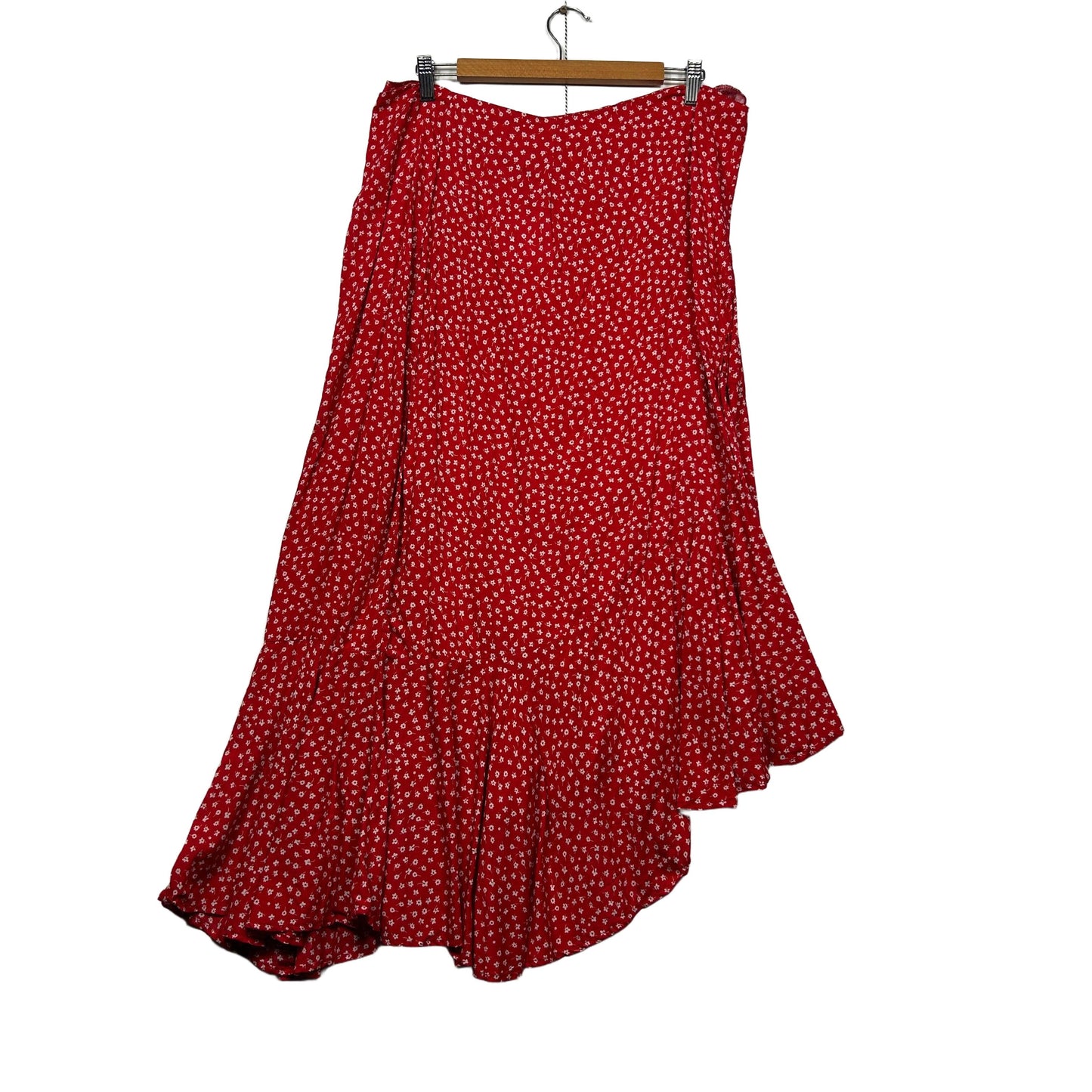You + All Red Floral Skirt - Size 18