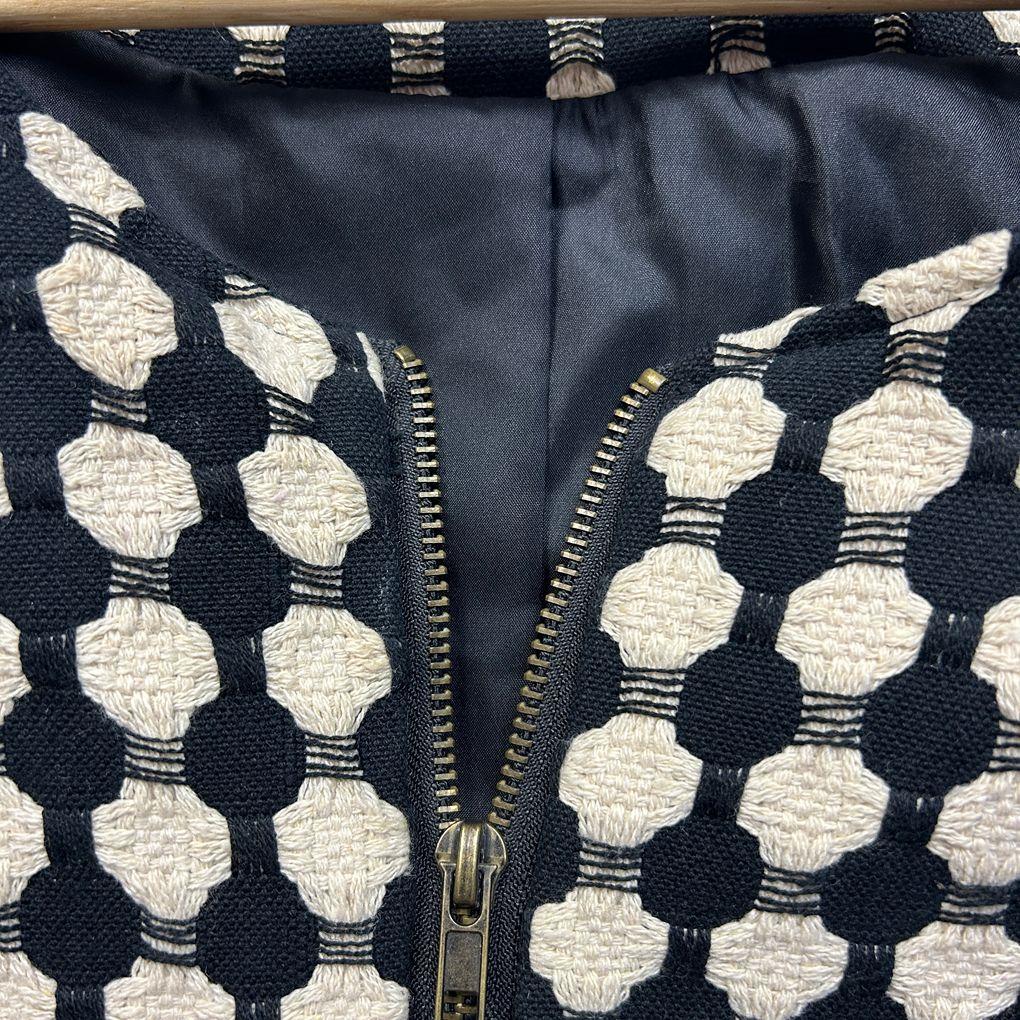 Quelque Black Cotton Jacket - Size 18