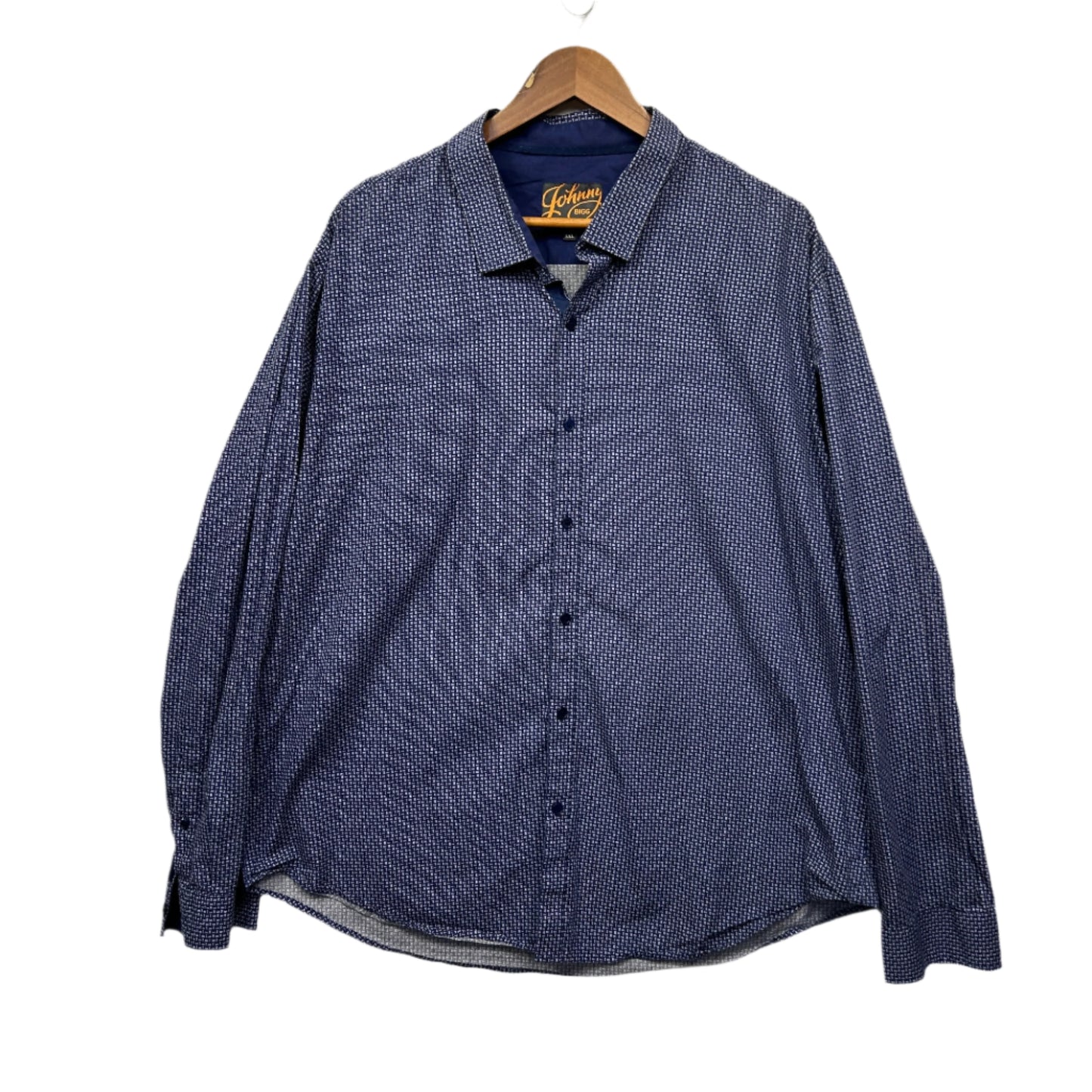 Johnny Bigg Shirt Size 5XL Blue Long Sleeve