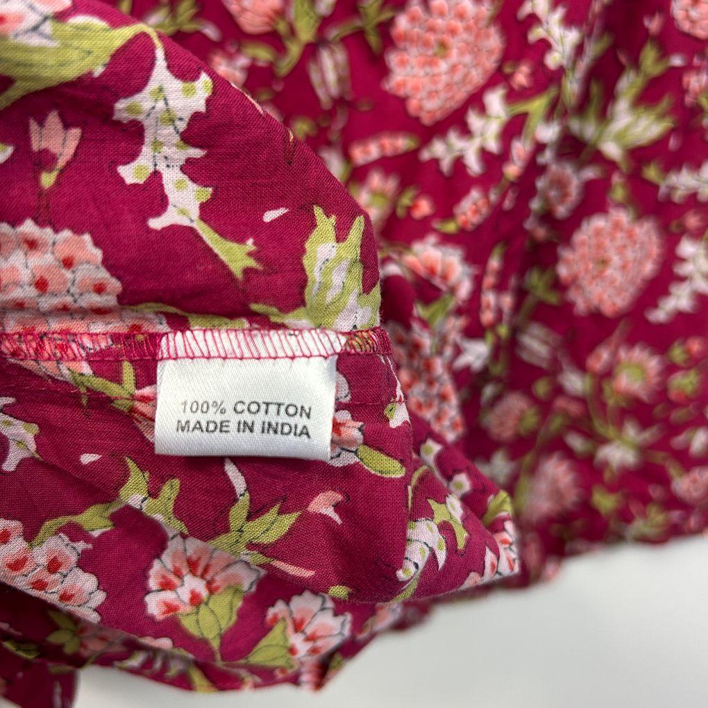 Karma East Pink Cotton  Crop Top - Size 2XL