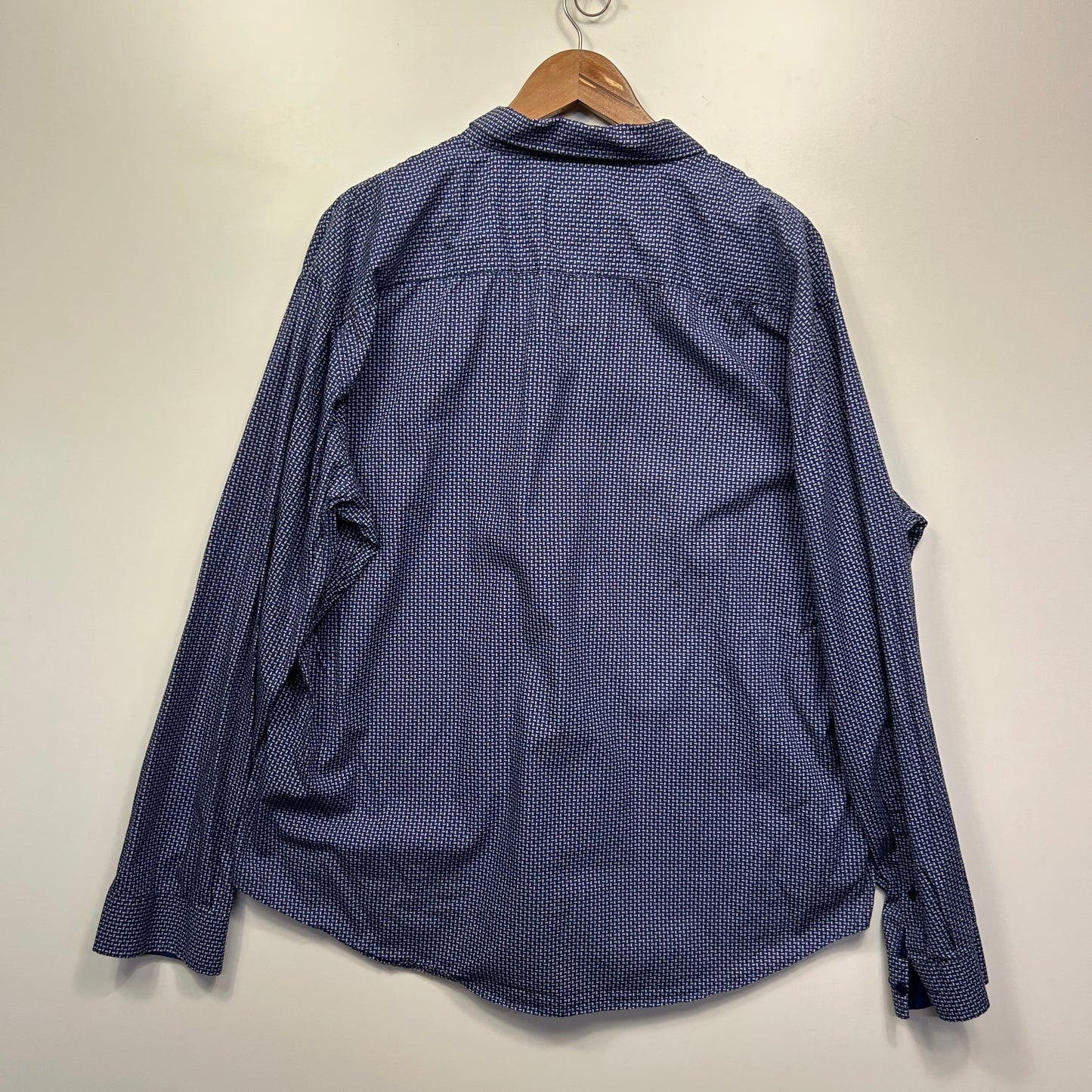 Johnny Bigg Shirt Size 5XL Blue Long Sleeve