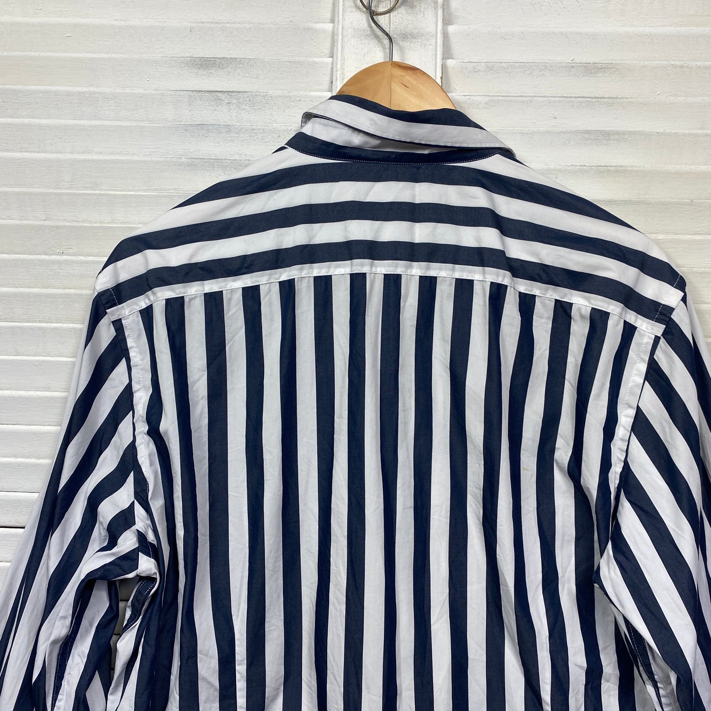 Preview Top Size Large 14 Navy White Long Sleeve Striped