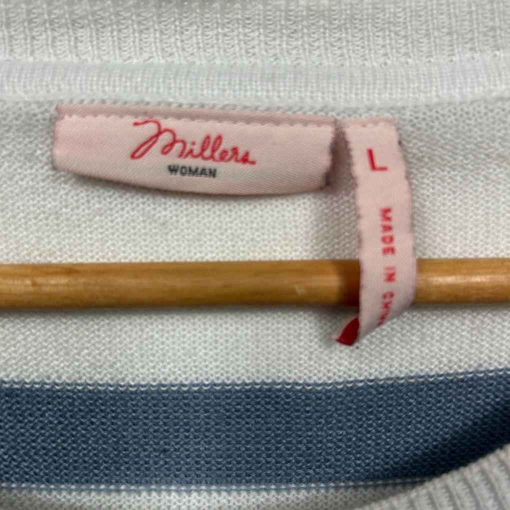 Millers Striped Jumper - Size L