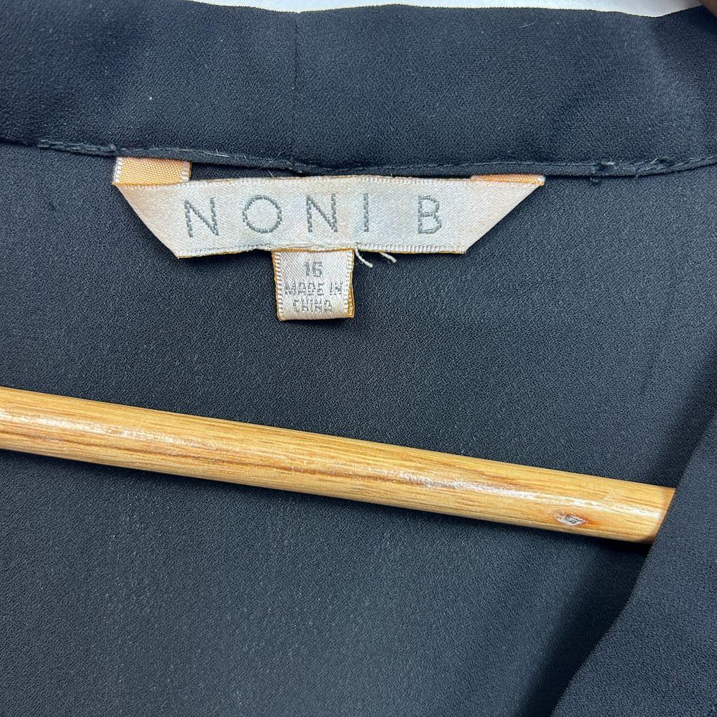 Noni B Black Kimono Top - Size 16