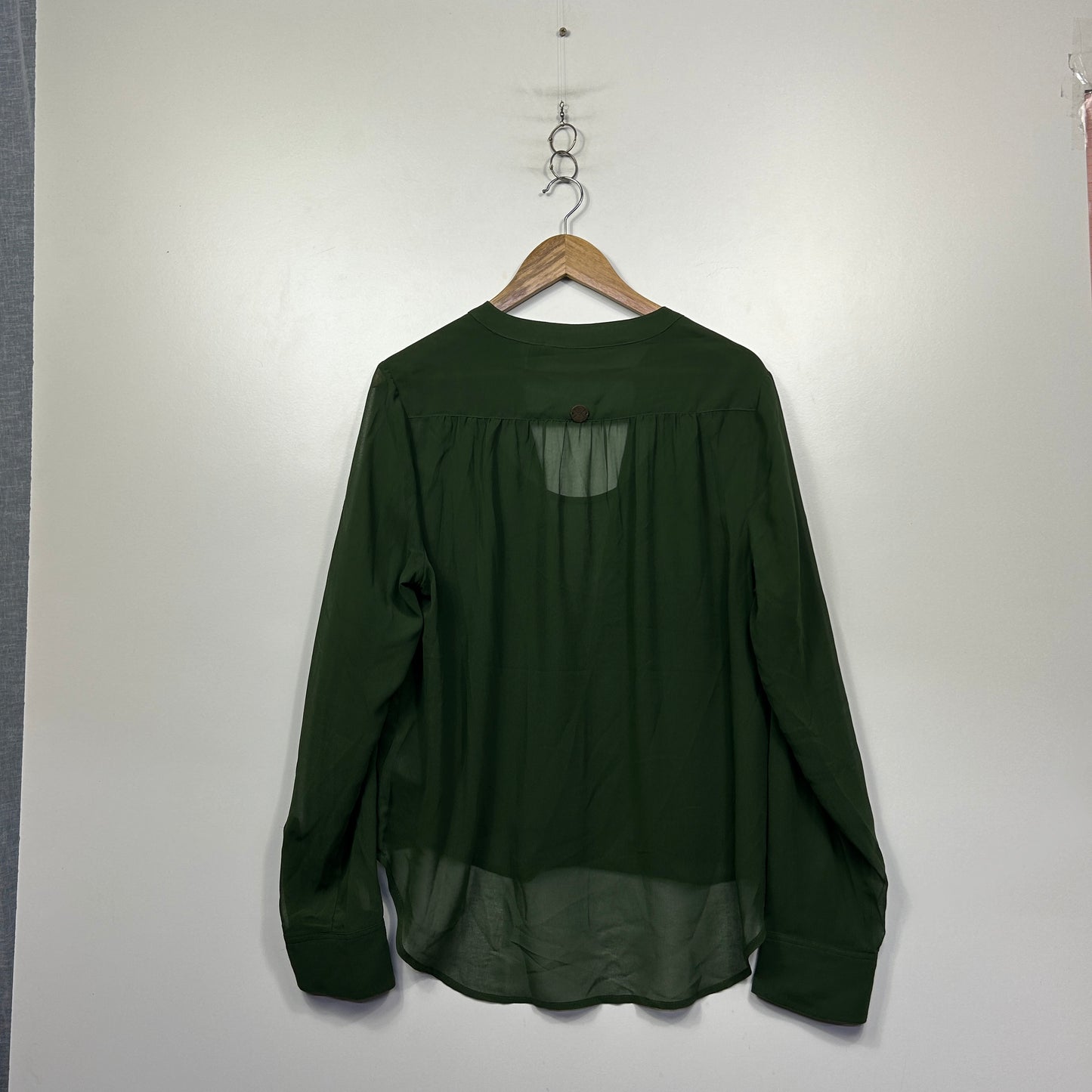 Kardashian Kollection Olive Green Blouse - Size 14/XL