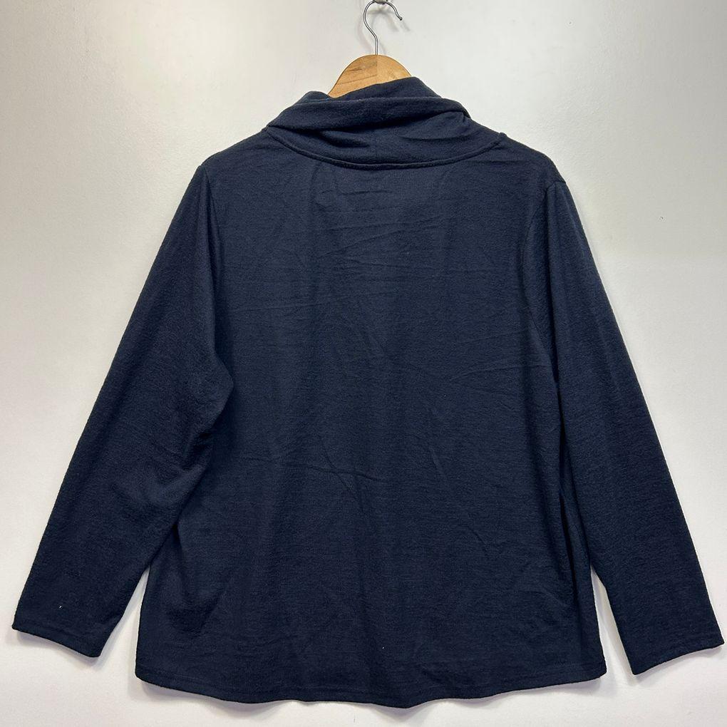 Millers Navy Cowl Neck Top - Size 22