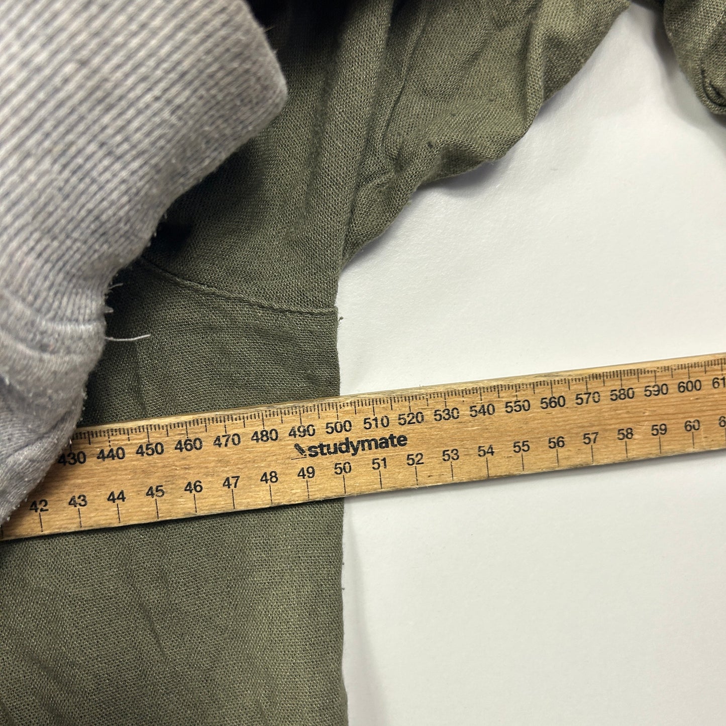 W Lane Olive Green Linen Blouse - Size 14