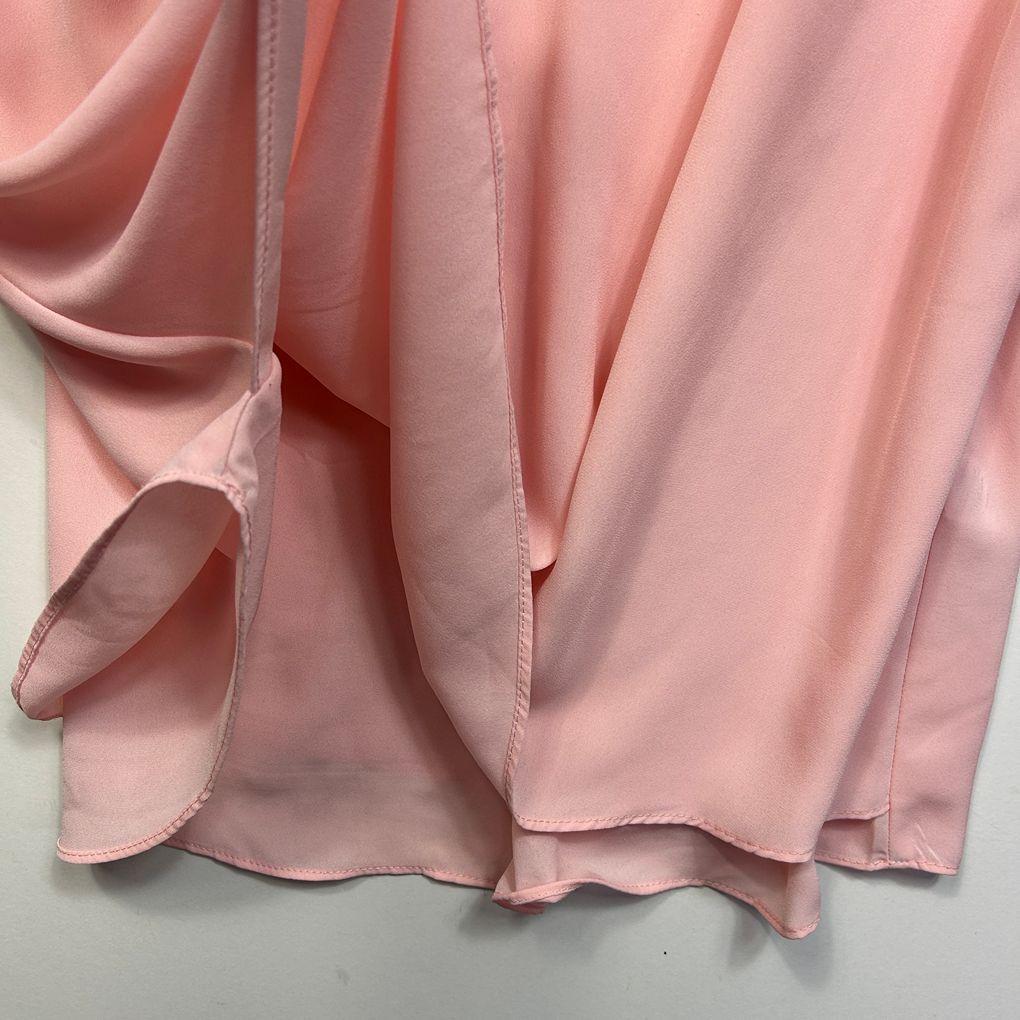 City Chic Pink Zip Front Top - Size S/16