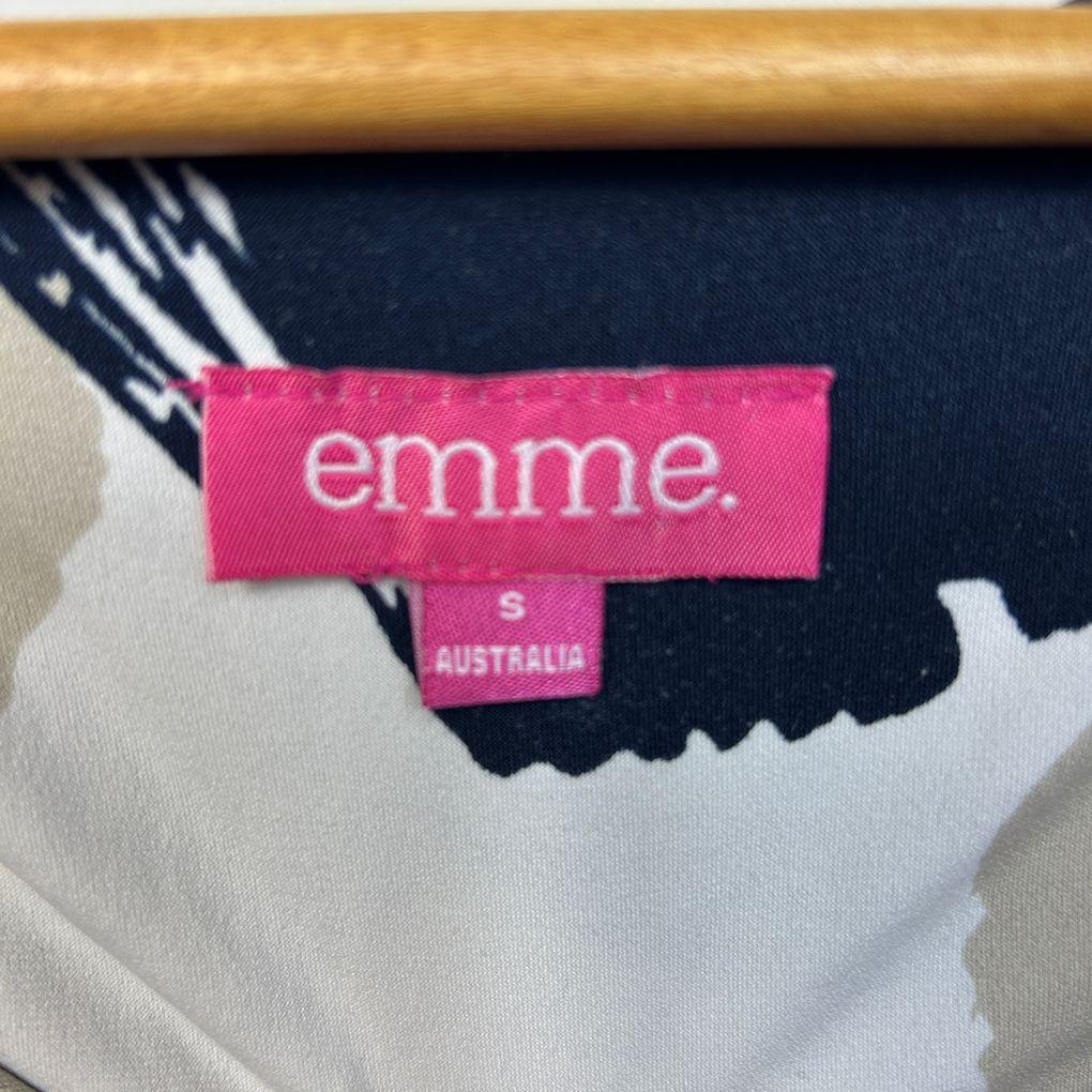 Emme Multicoloured Leaf Print Top - Size S