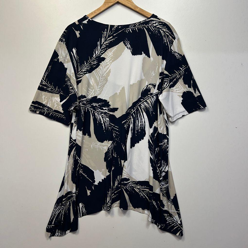 Emme Multicoloured Leaf Print Top - Size S