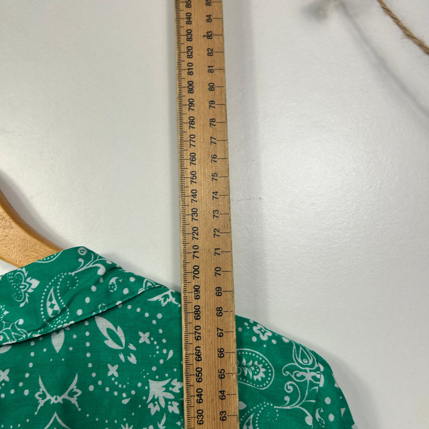 Millers Green Paisley Print Shirt -  Size 16