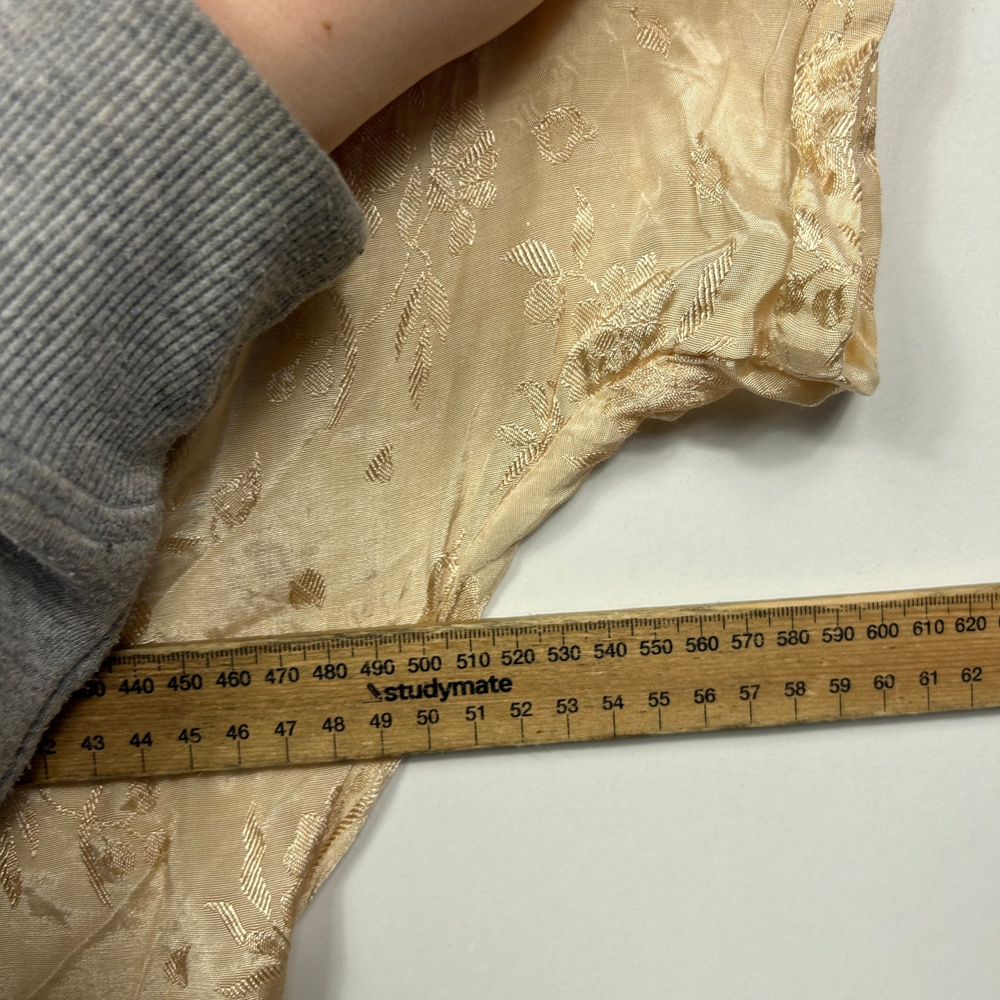 Tree of Life Gold Floral Crop Top - Size Large