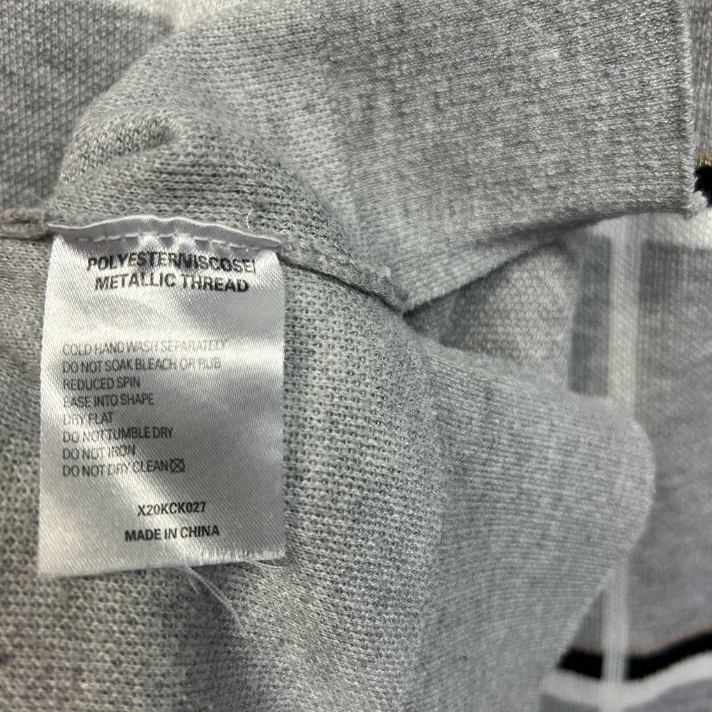Khoko Smart Grey Striped Jumper - Size 18