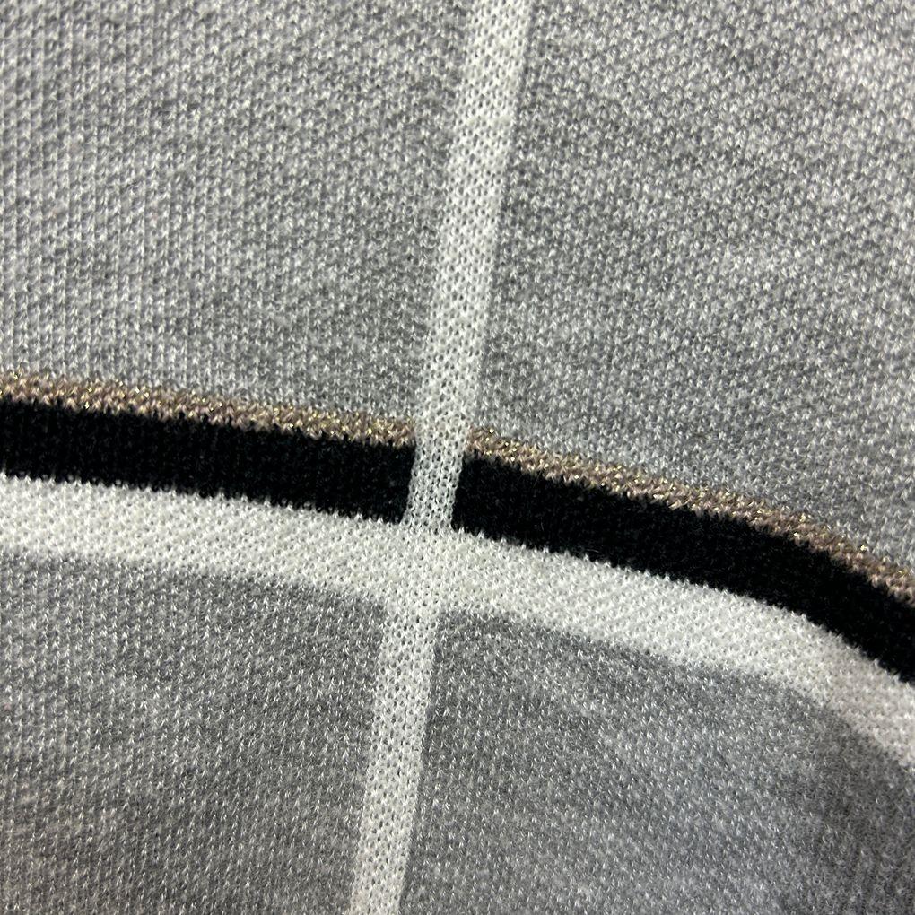 Khoko Smart Grey Striped Jumper - Size 18