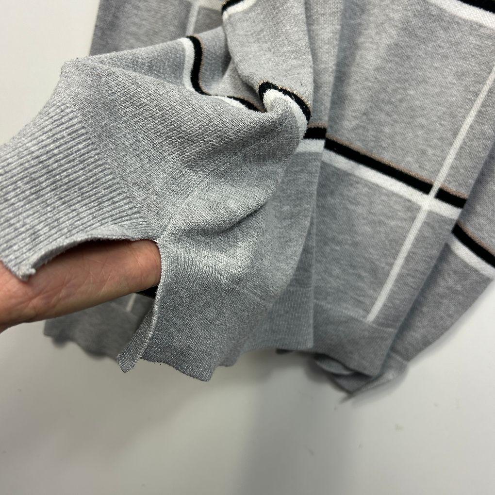 Khoko Smart Grey Striped Jumper - Size 18