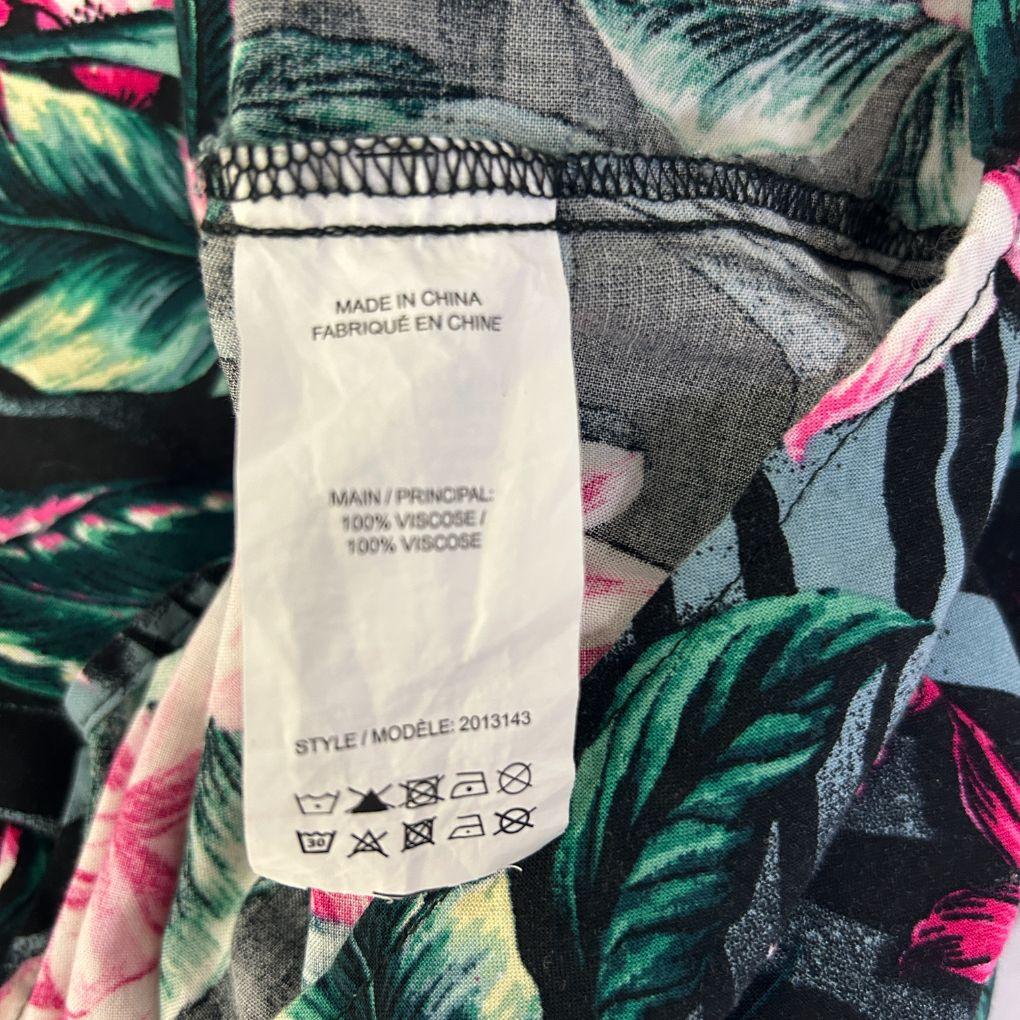 Katies Black Tropical Floral Maxi Dress - Size 14