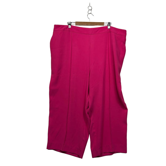 Target Curve Hot Pink Wide-Leg Cropped Pants - Size 26